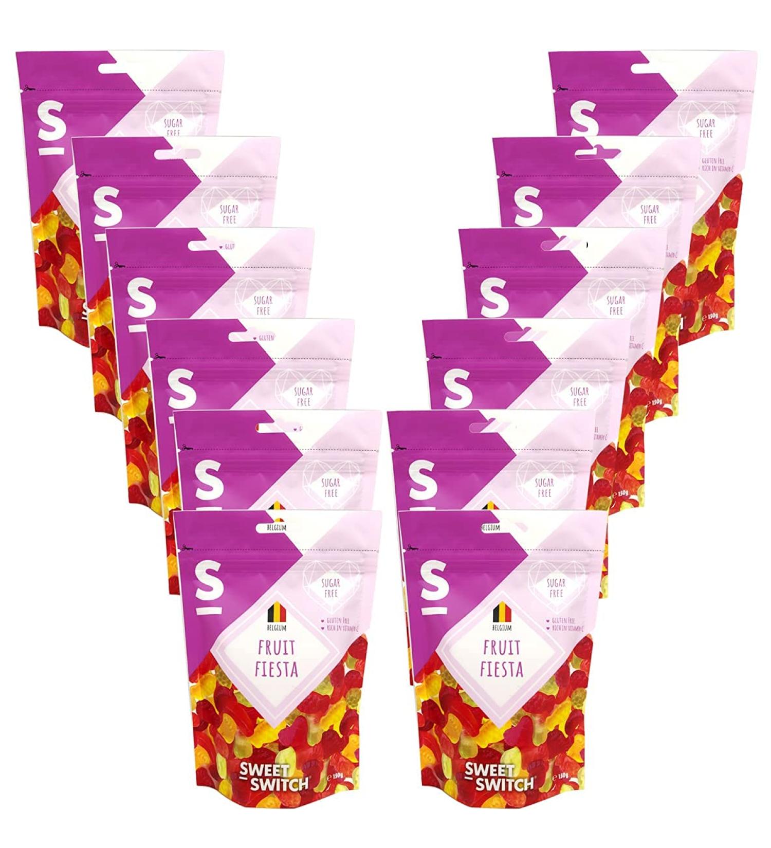 SWEET-SWITCH - 12 x 150 g - Fruit Fiesta - Candy - Sugar free - Gluten free - KETO - Buy Online on GoSupps.com