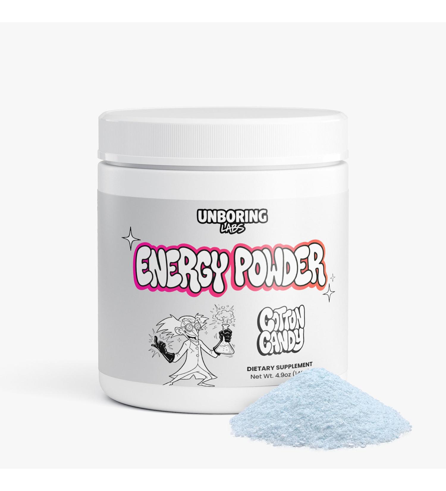 Unboring Labs Pre-Workout Energy Powder (Cotton Candy) - Buy Online on GoSupps.com