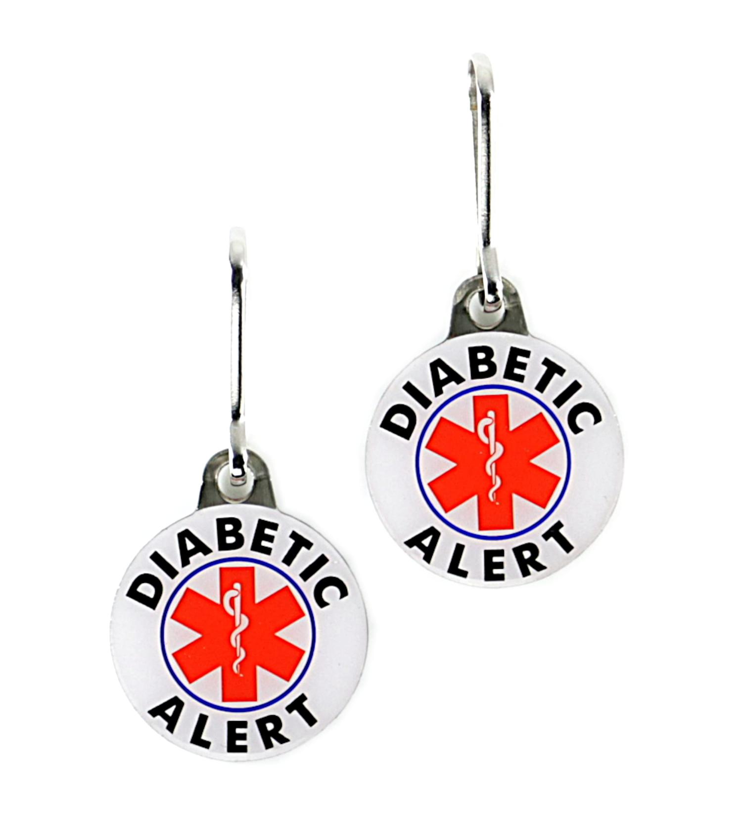 Diabetic Alert Tags - Double Sided, All-Metal (2 Piece Set) - Buy Online on GoSupps.com