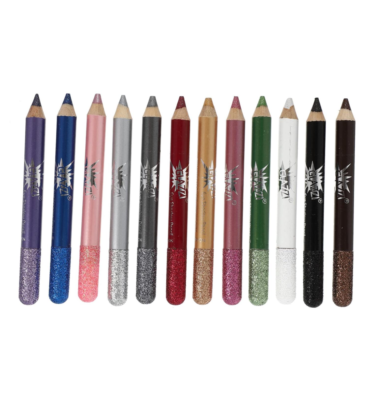 BIUDECO 12pcs Pearlescent Eyeshadow Pencil Sketch Eyeliner Waterproof Eyeshadow Stick Eye Glitter Powder - Buy Online on GoSupps.com