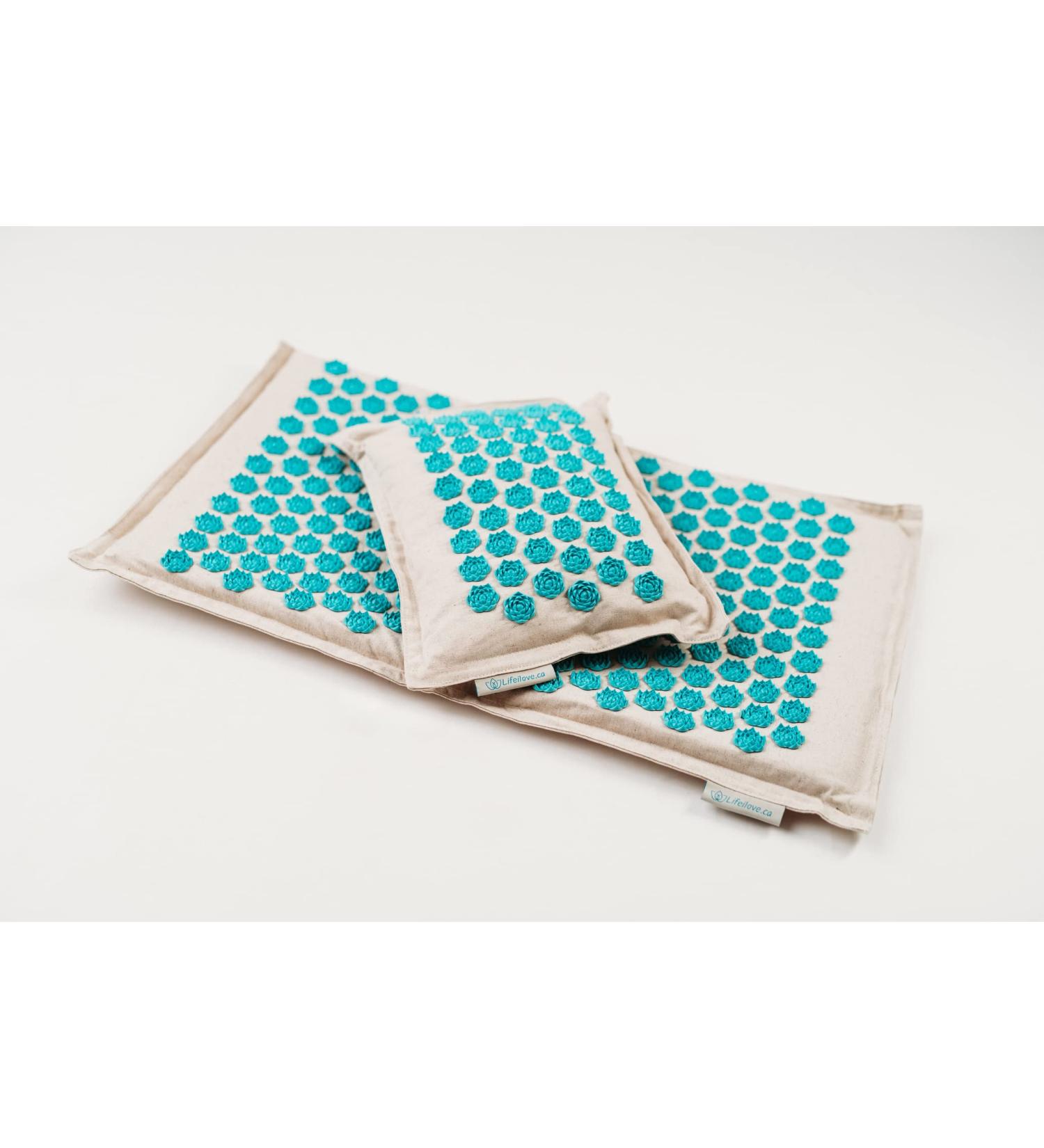 Lifeilove Nails Spikes Acupressure Acupuncture European Quality Mat and Pillow Pain Relief Stress Relief Muscle Relaxant - Buy Online on GoSupps.com