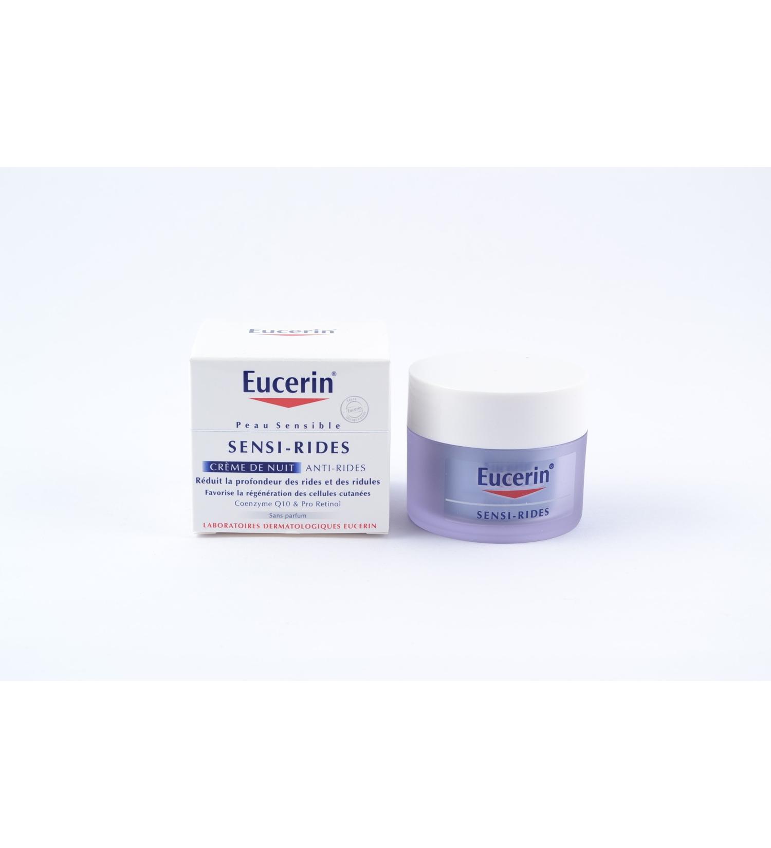 Eucerin Sensi-Rides Night Cream Reduces the depth of wrinkles firms the skin 50 ml