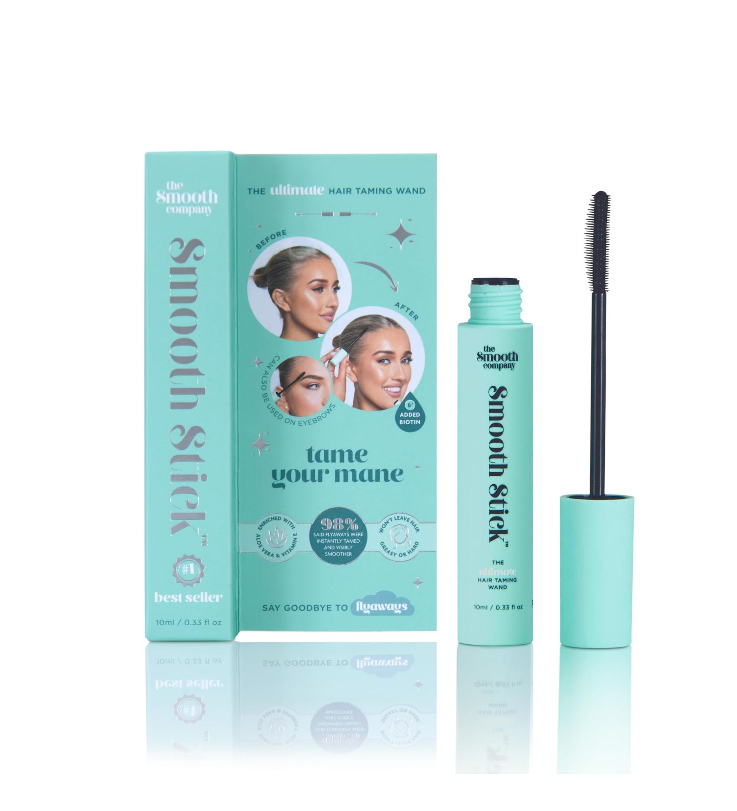 Smooth Stick - Premium Hair Taming Wand for Flyaways & Brows | Oil-Free & Alcohol-Free Formula with Biotin Vitamin E & Aloe Vera - Buy Online on GoSupps.com