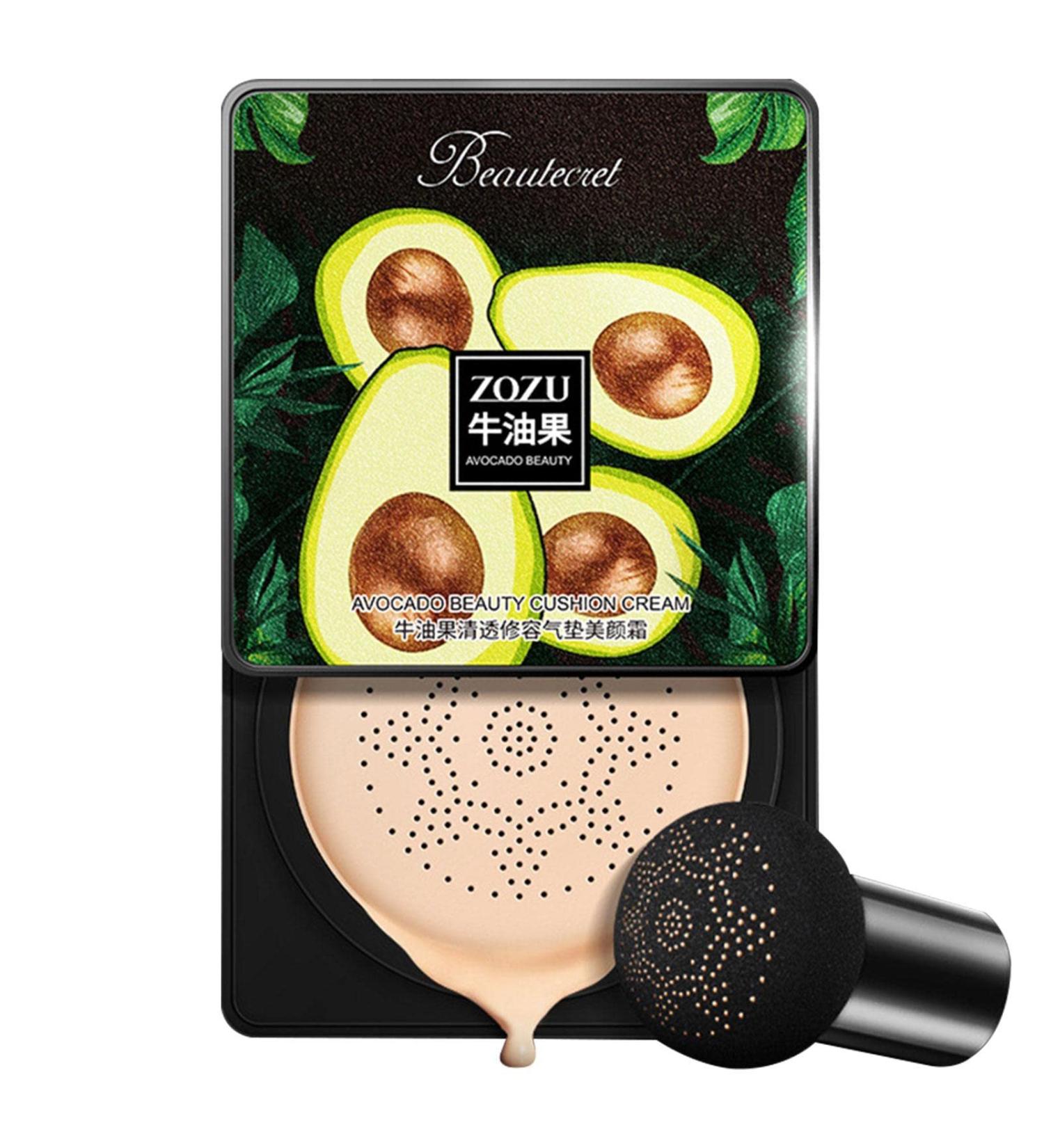 Richolyn CC Creme Mushroom Head - Avocado Moisture Cushion Foundation | Long-Lasting BB Cream for All Skin Types & Tones - Ivory - Buy Online on GoSupps.com