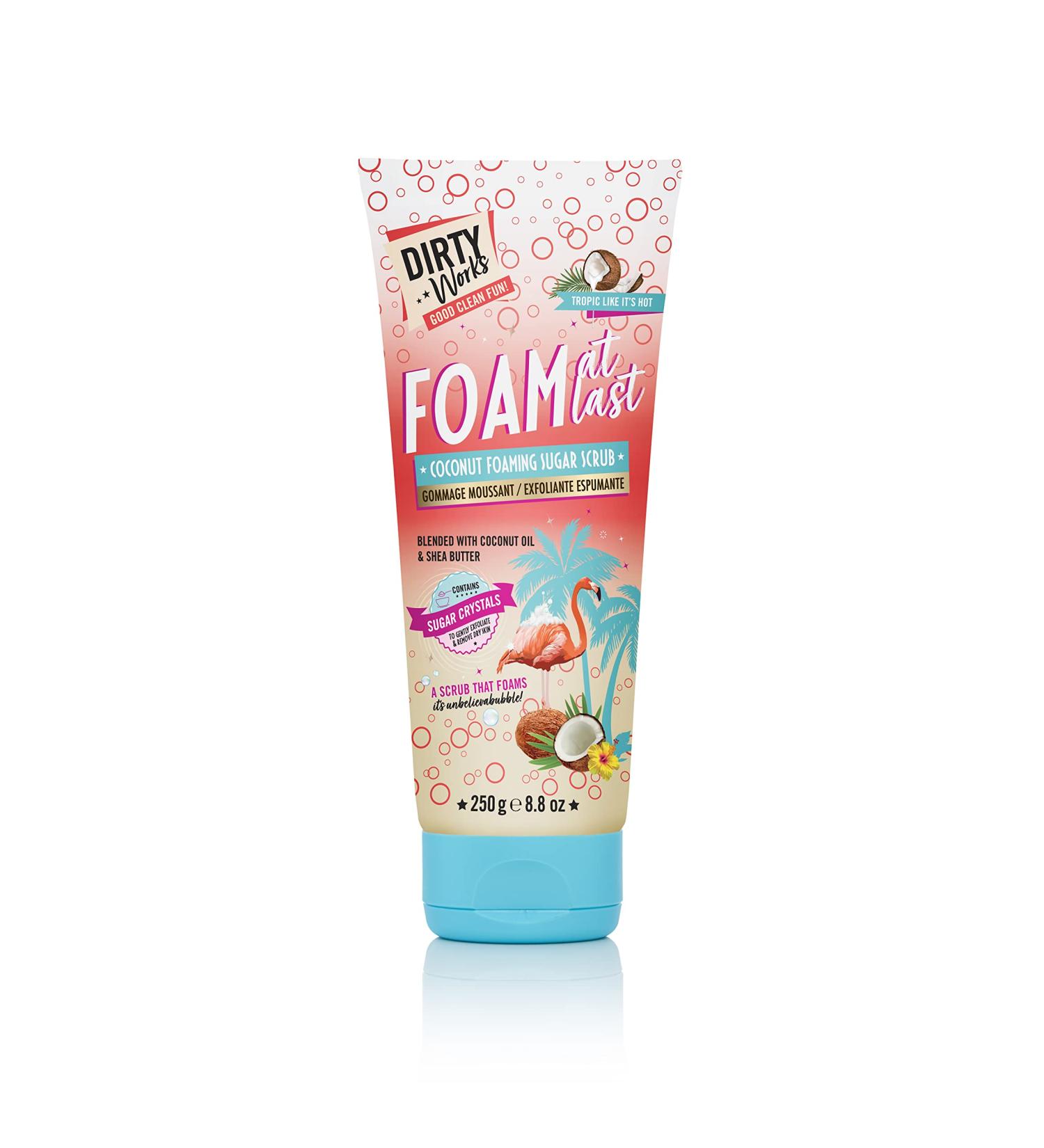 Dirty Works Tropic Like it's Hot Foam At Last Coconut Foaming Sugar Scrub 250g 250 g (Pack of 1) - Buy Online on GoSupps.com