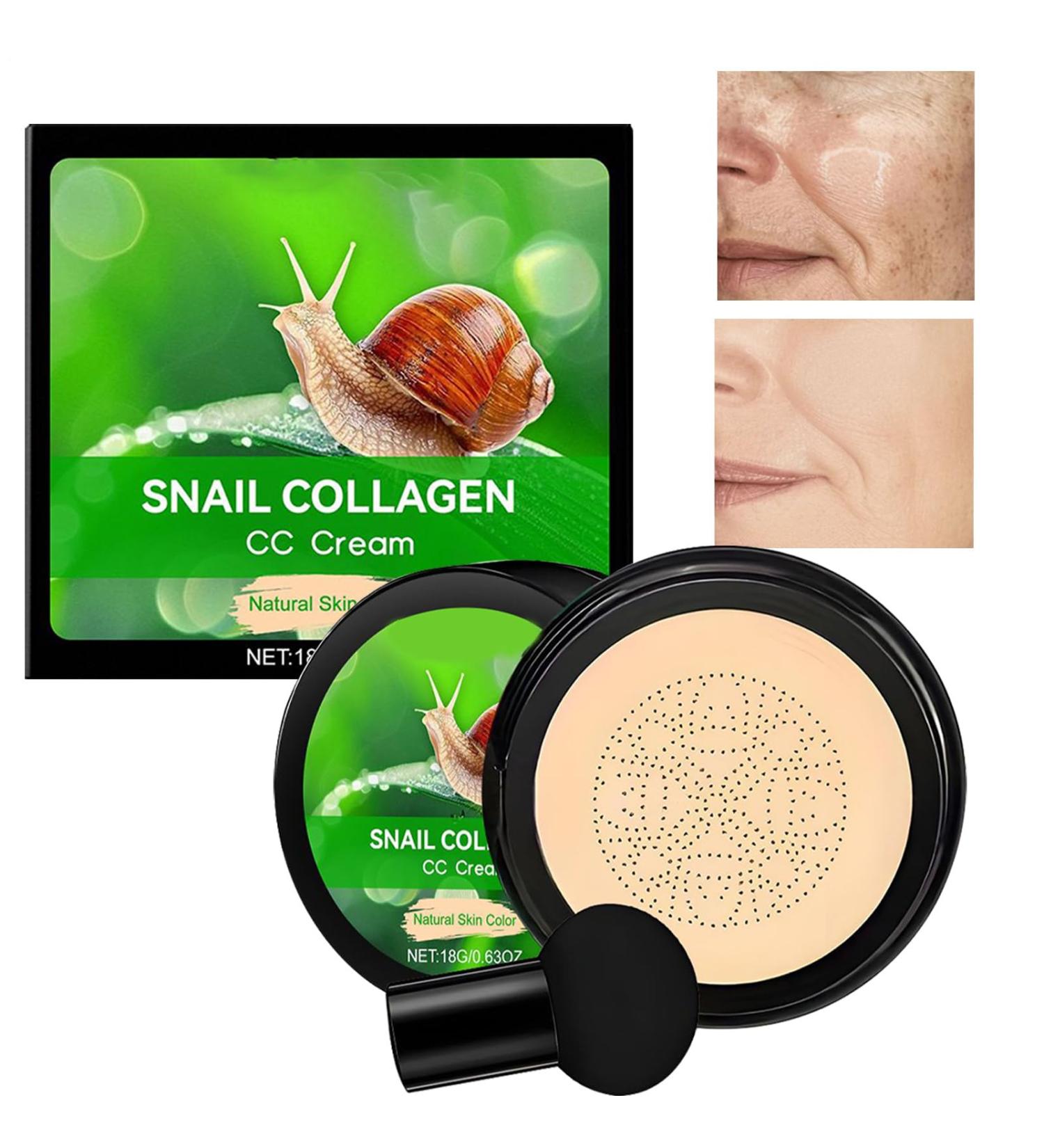 Full Coverage Make Up - Pilzkopf Luftkissen CC Creme | CC Cream Foundation | Waterproof Concept | Light Moisture Cushion CC CC Cream for Dry Oily Skin for Daily Touch - Buy Online on GoSupps.com