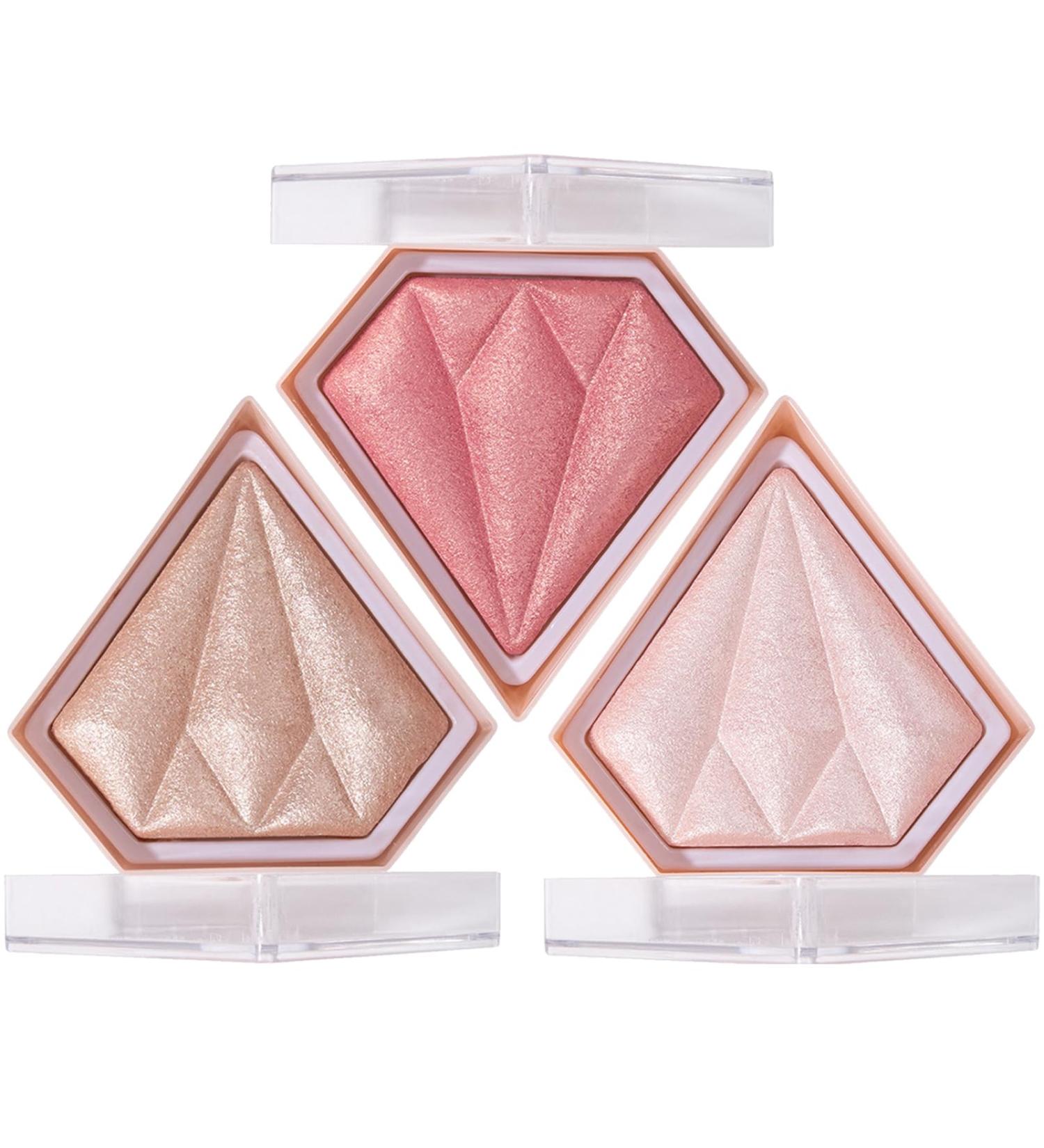 3D Diamond Blush Trio Set - Long Lasting, Buildable & Blendable Cheek Makeup Palette - 24.00g - Buy Online on GoSupps.com