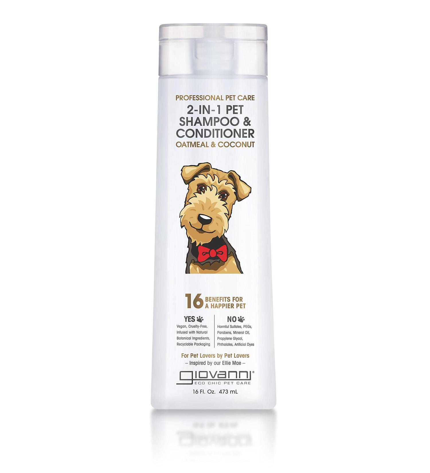 Giovanni Professional 2-In-1 Pet Shampoo & Conditioner - Oatmeal & Coconut, 16 fl oz - Buy Online on GoSupps.com
