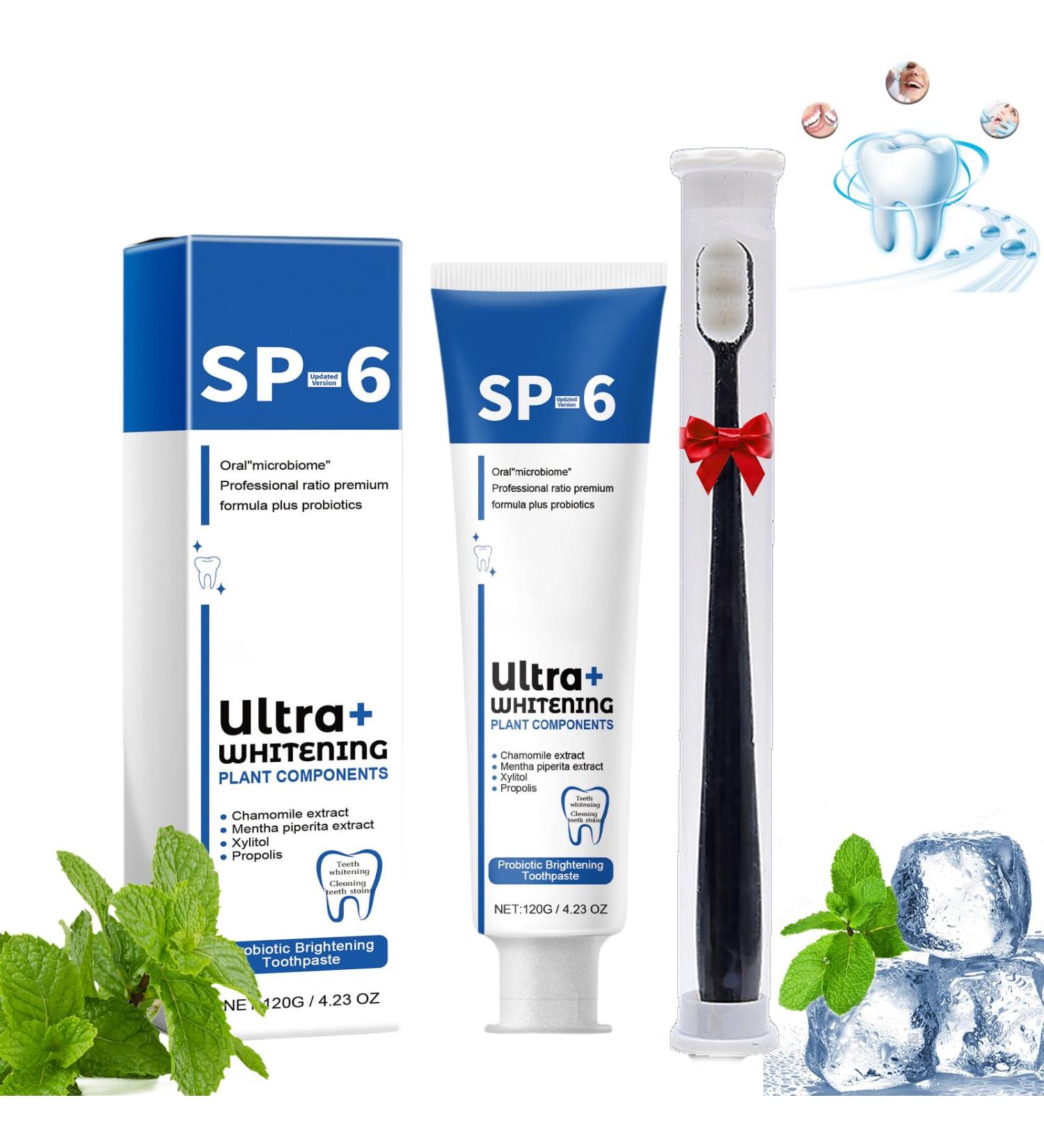 SP-6 Toothpaste Sp 6 Toothpaste Probiotic Brightening Toothpaste (B) - Buy Online on GoSupps.com
