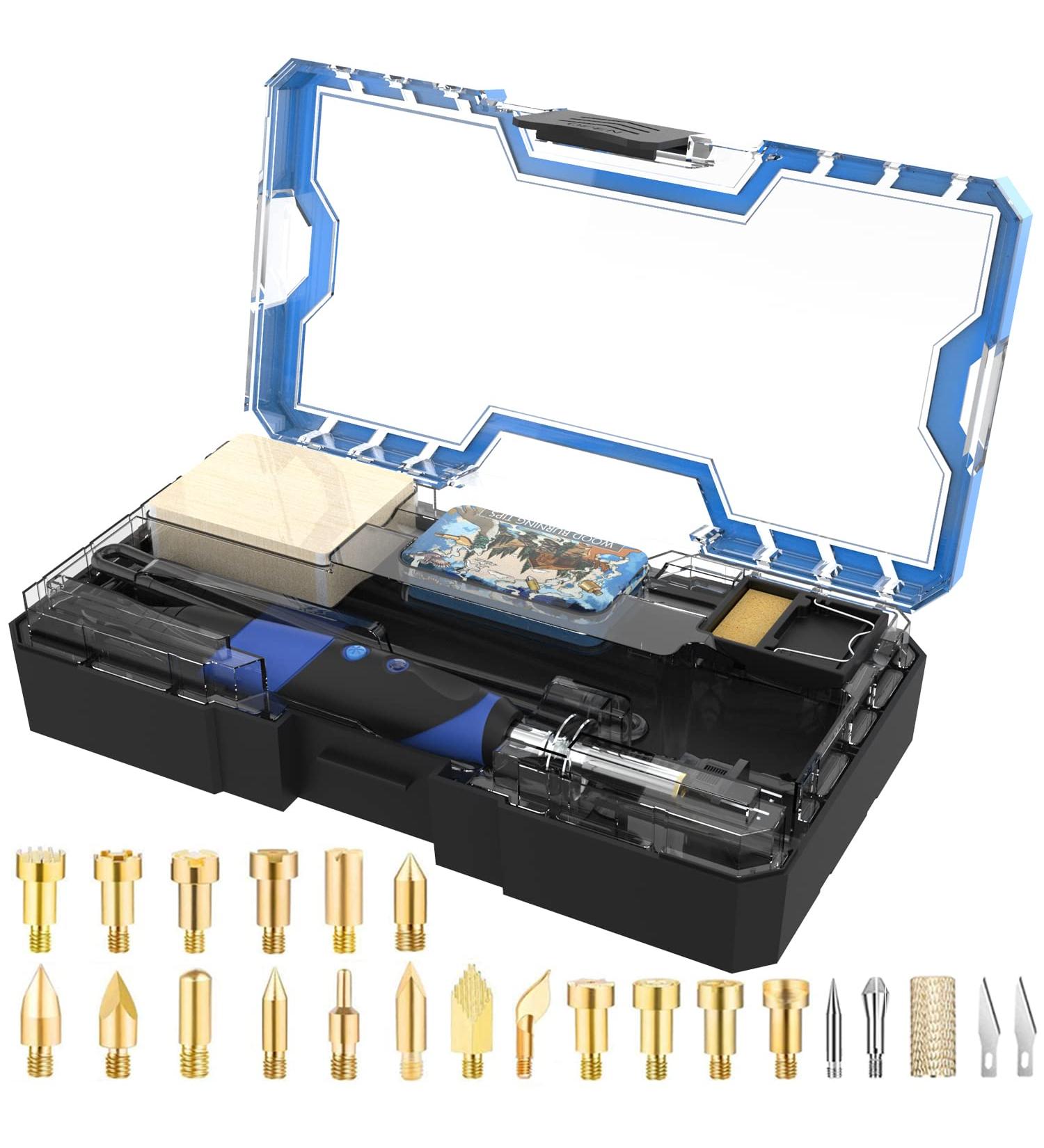 72-Piece Professional Wood Burning Kit for Pyrography & Craft Projects - Buy Online on GoSupps.com