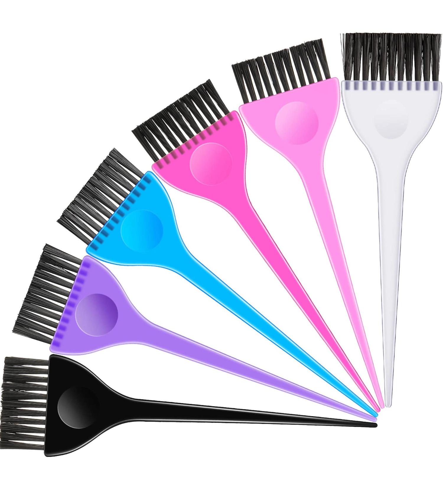6-Piece Hair Dye Color Brush Set for Salon & Home Use - Coloring Brushes & Applicator Kit for Women, Students - 6 Colors - Buy Online on GoSupps.com