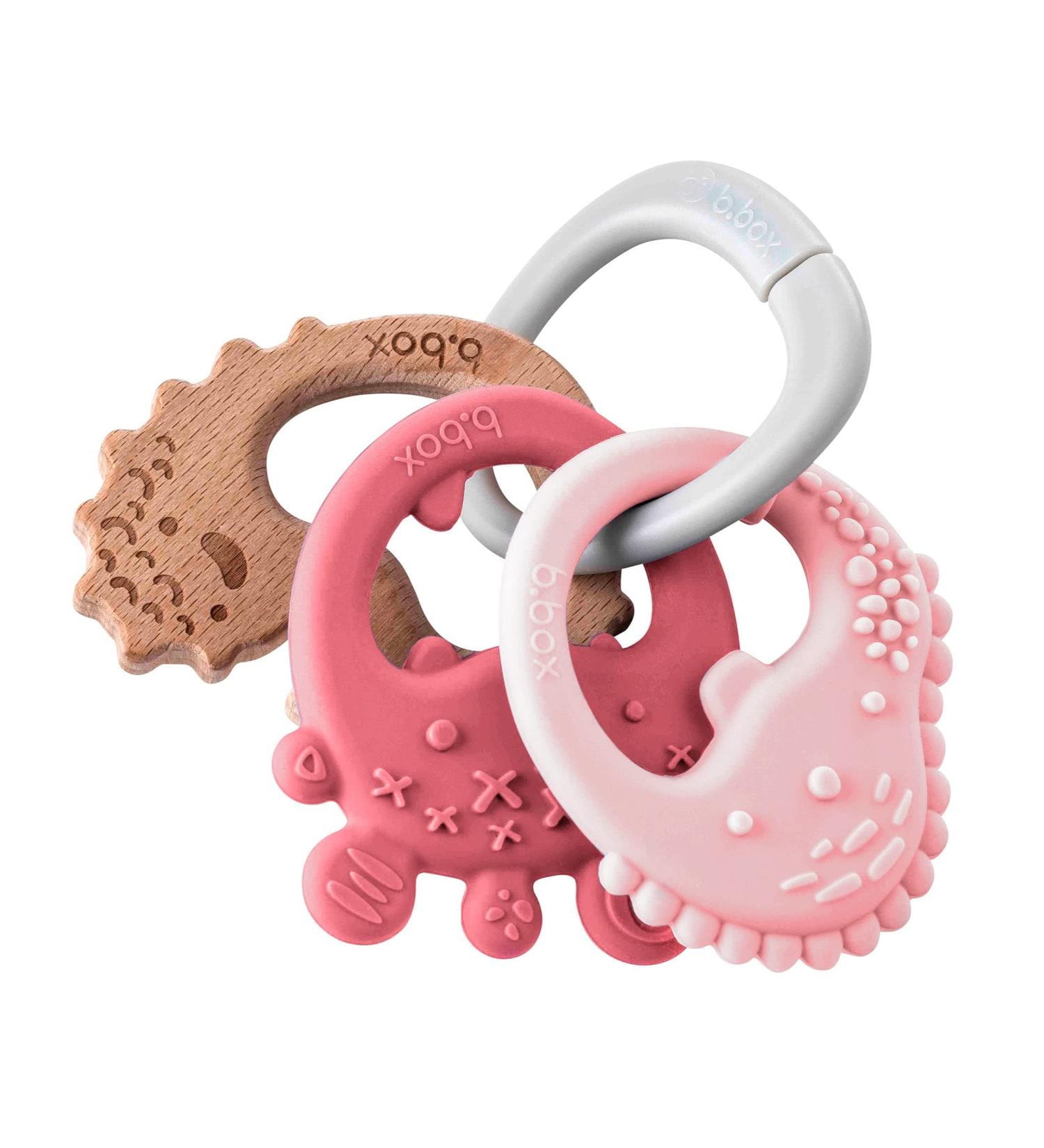 Bite Ring Trio - Pink | B.Box | Safe & Stylish Teething Solution for Babies - International Shipping - Buy Online on GoSupps.com