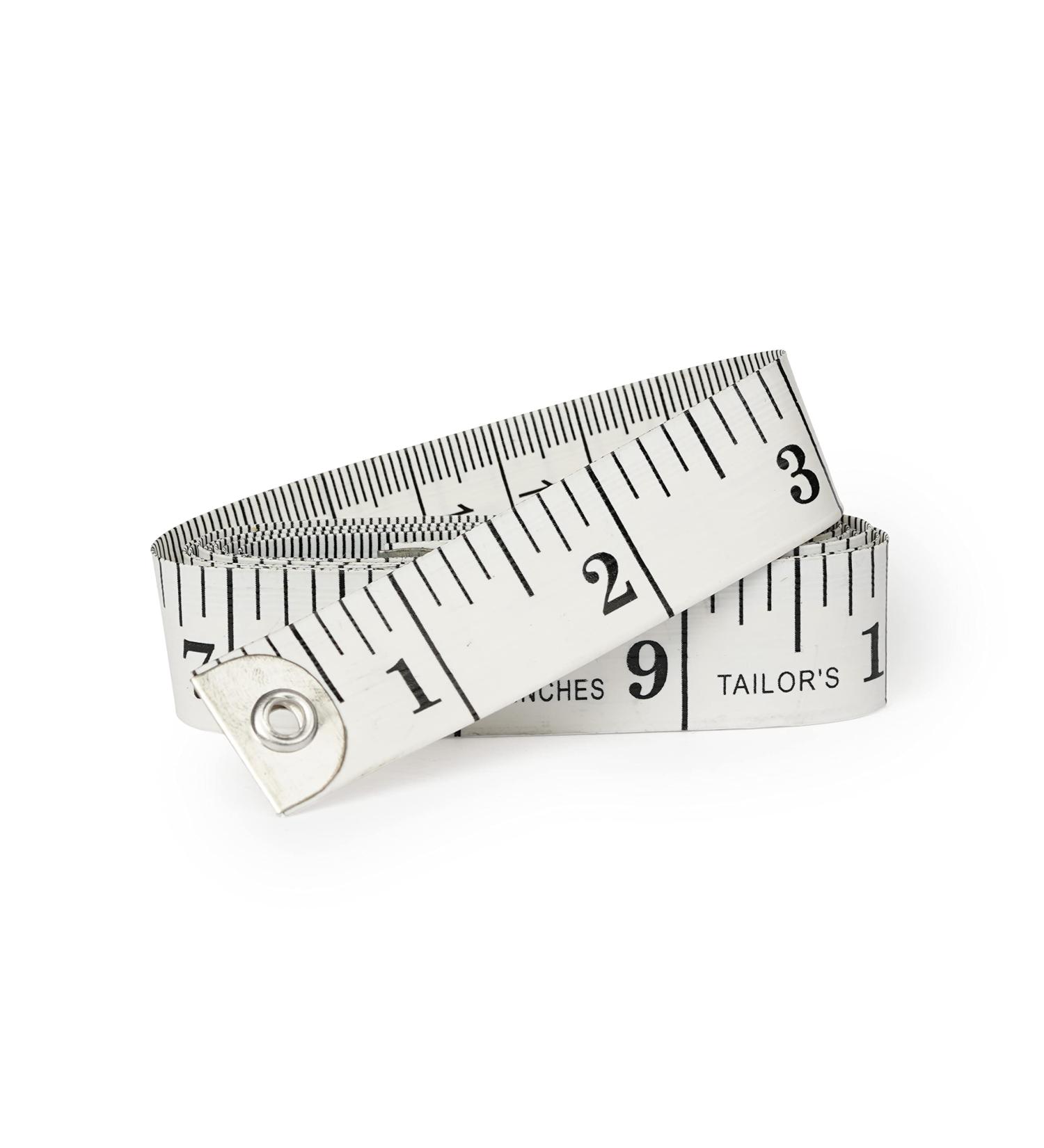 HANSMAYA Soft Tape Measure - Body Measuring Fiberglass Sewing Tailor Ruler 150cm/60inch White - Buy Online on GoSupps.com