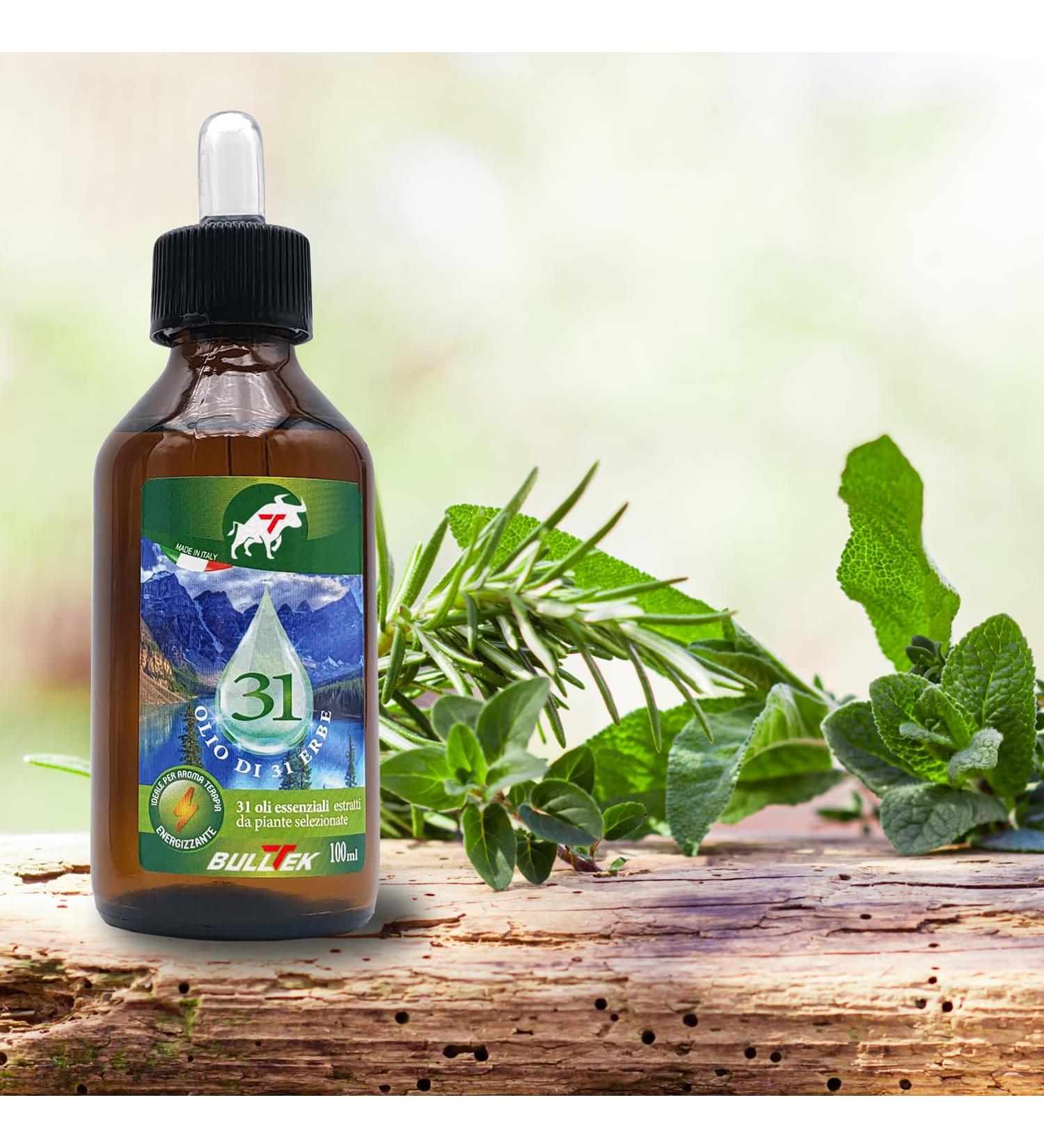 31 Herbal Oil - 100 ml Essential Oil Blend | Alcohol-Free Vegan Organic for Diffuser Massage & Aromatherapy - Buy Online on GoSupps.com
