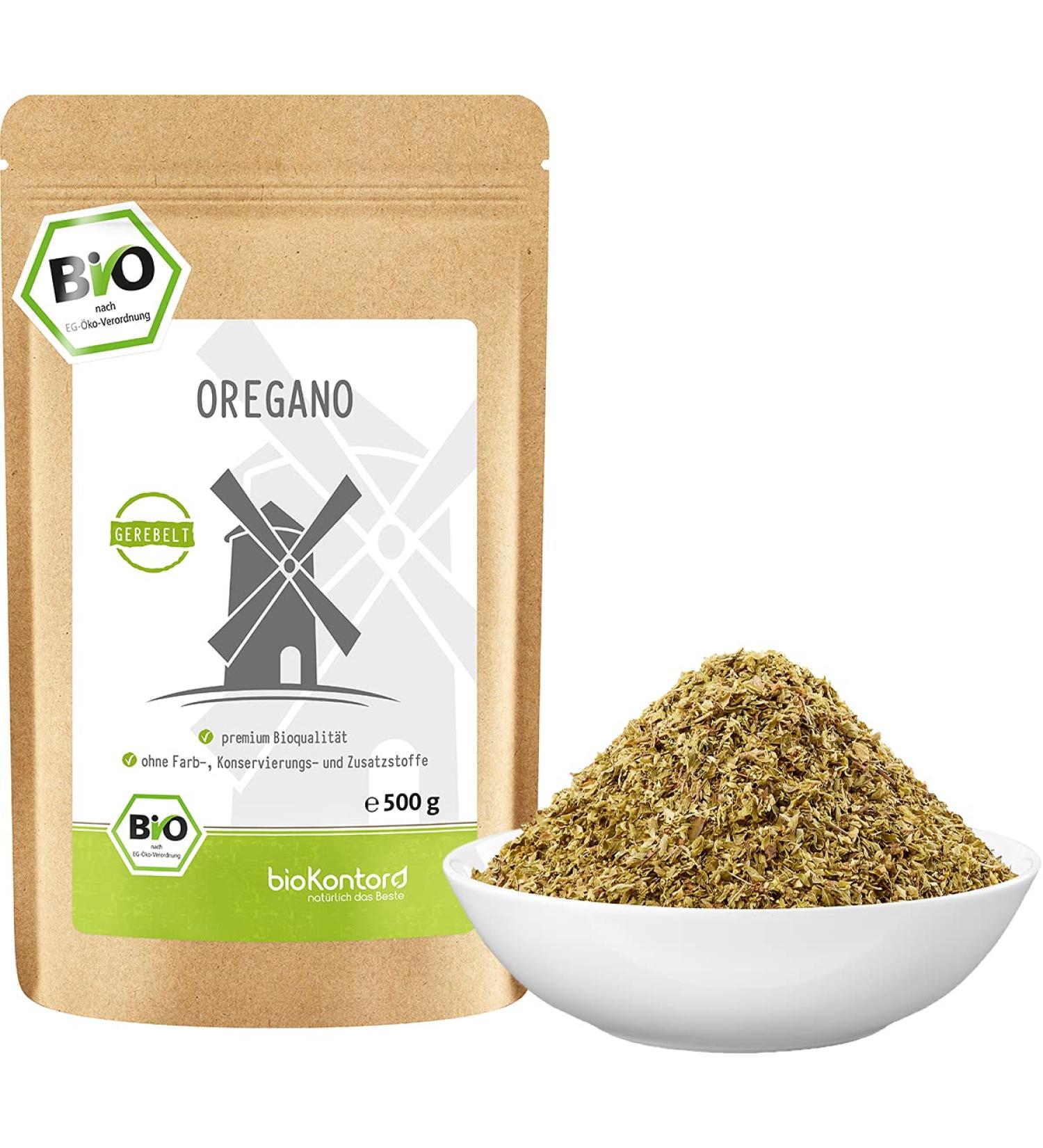 Oreegano Bio Rubbed 500g - 100% Natural Organic Oregano - Pure Spice No Additives - Biocontor Certified - Buy Online on GoSupps.com