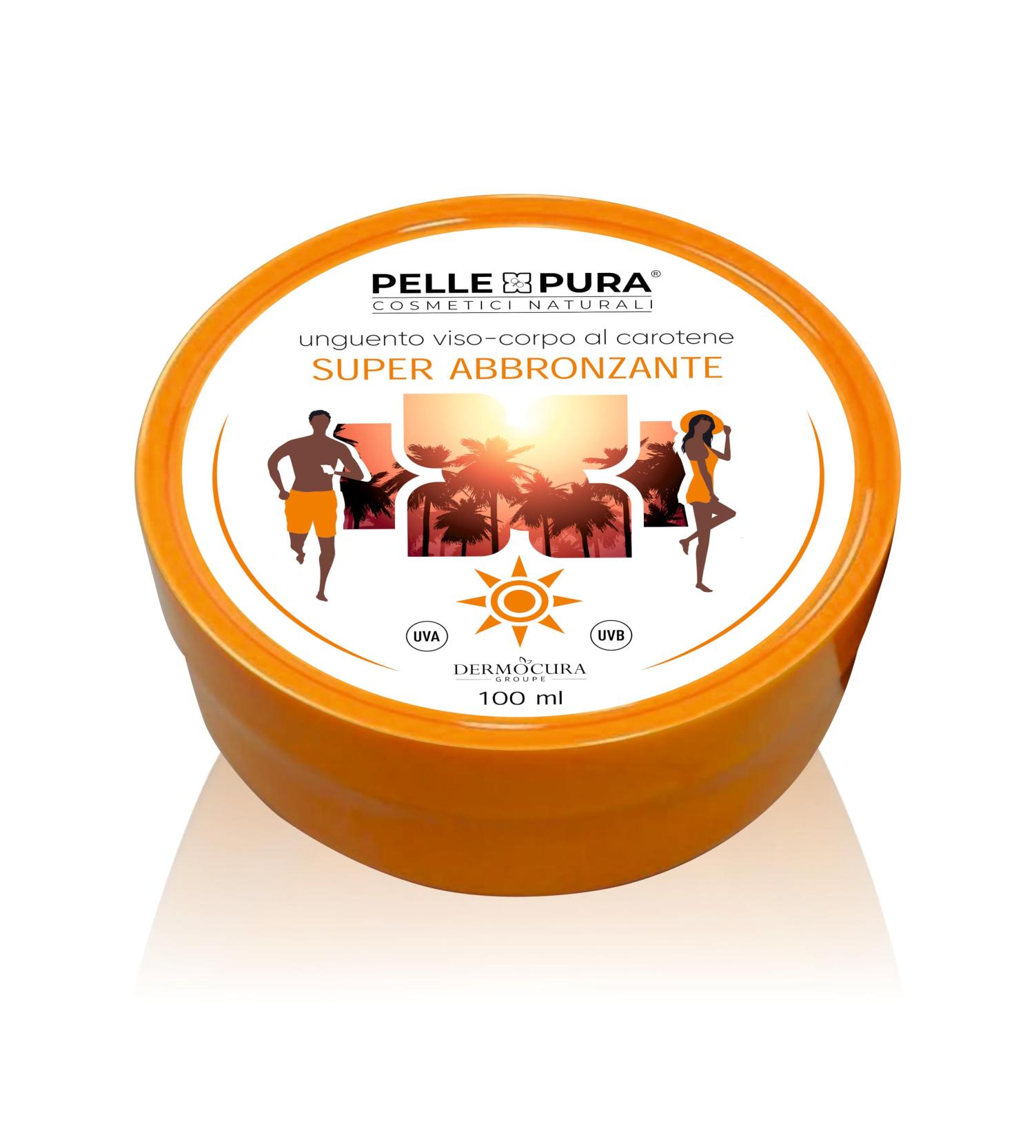 DERMOCURA Pure leather ointment super tanning for an intensive and lasting tan with carotene melanin activator effective in the sun or in loungers and waterproof 100 ml - Buy Online on GoSupps.com