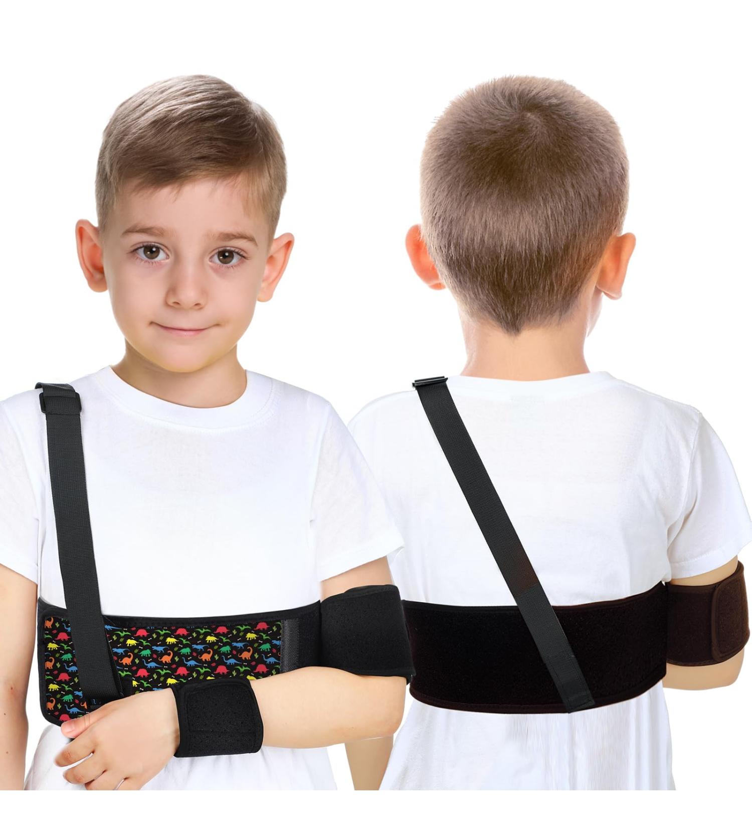 Kids Arm Sling - Pediatric Shoulder Immobilizer & Elbow Support for Boys & Girls - Dinosaur Style Collarbone Brace for Broken Arms & Shoulder Injuries - Buy Online on GoSupps.com