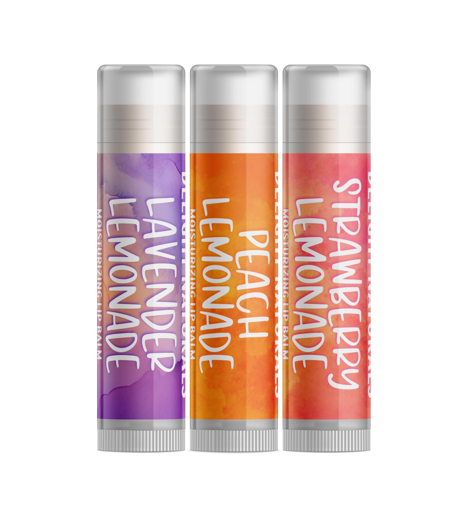 Delight Naturals Summer Lemonades Lip Balm Gift Set - Lavender Lemonade Peach Lemonade Strawberry Lemonade - Buy Online on GoSupps.com