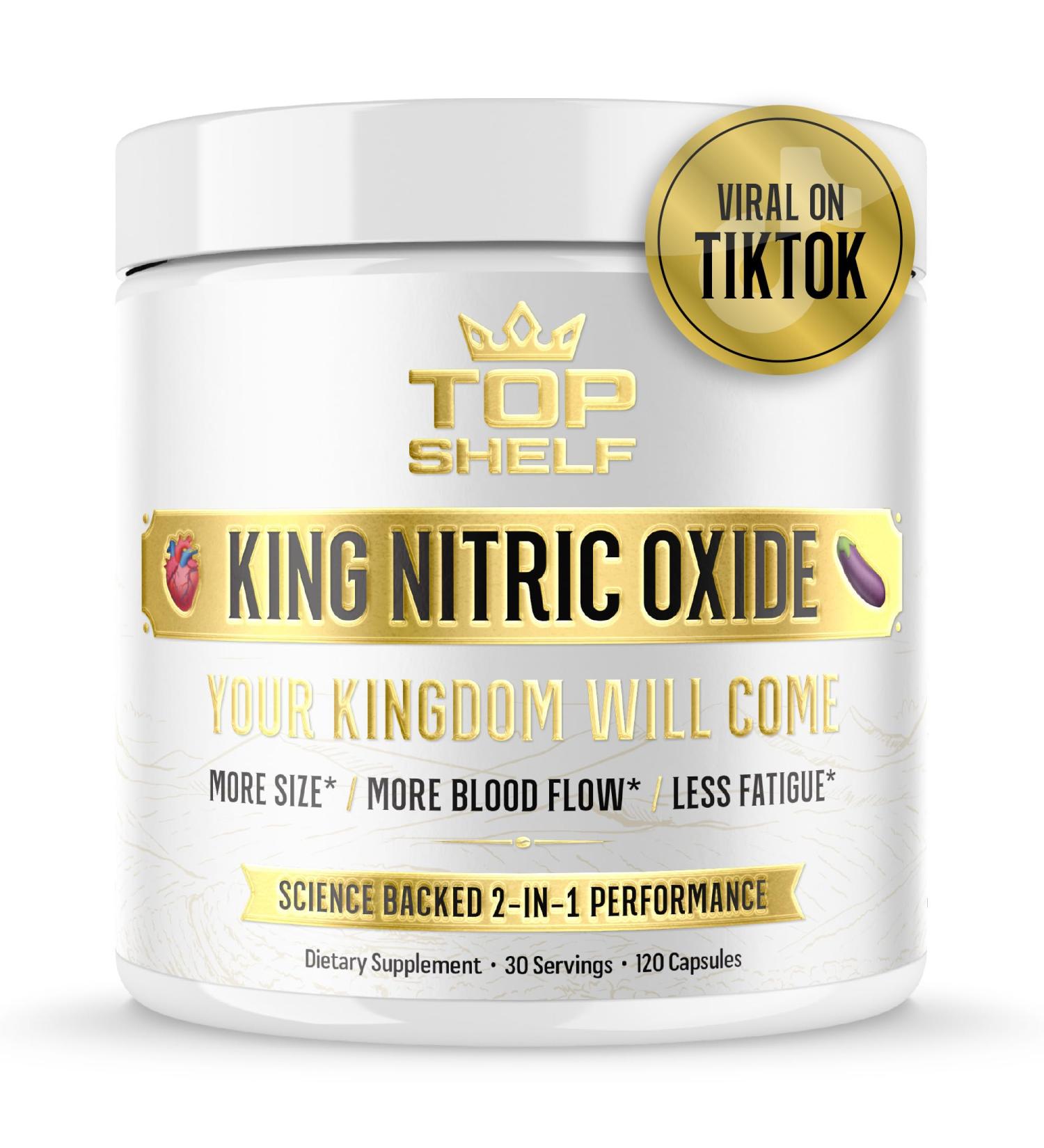 Buy Premium Nitric Oxide Supplement for Men - 6-in-1 Blood Flow Stamina & Energy Booster | 120 Capsules - Fast International Shipping - Buy Online on GoSupps.com