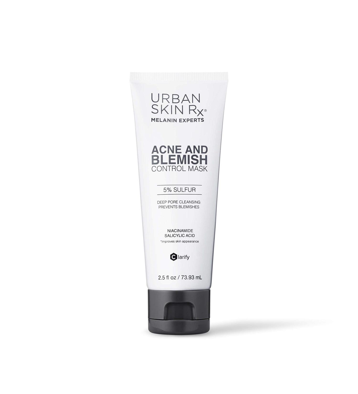 Urban Skin Rx Acne & Blemish Control Mask | Dual-Action Formula with Sulfur, Salicylic Acid & Niacinamide | 2.5 Oz - Buy Online on GoSupps.com
