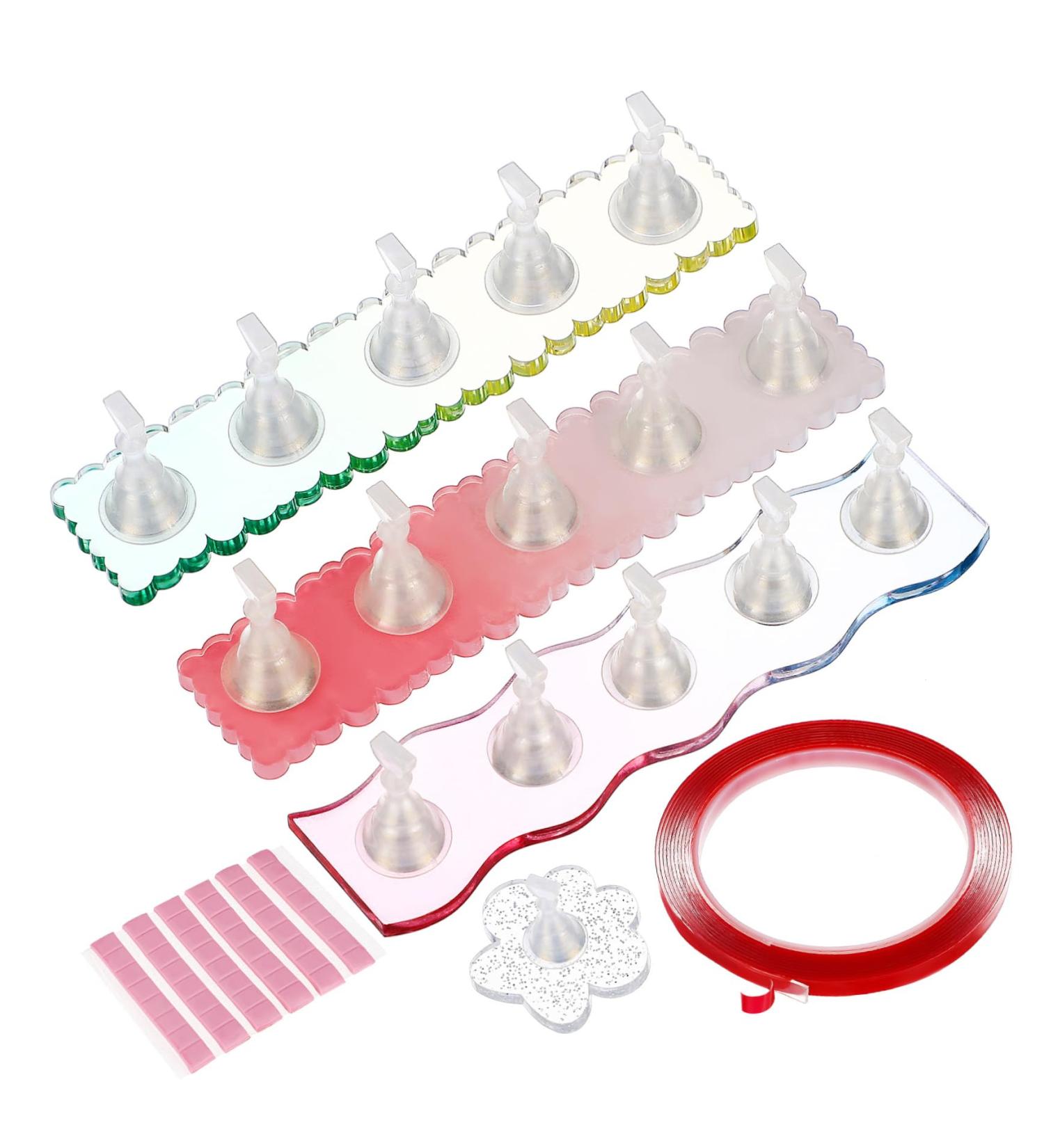 HONMEET 1 Set Nail Stand Set Nail Tips Training Stand Magnetic Nail Tips Practice Nail Painting Stand Magnetic Fake Nail Holder Nail Tip Stand Holder Nail Art Holder Nails Plastic - Buy Online on GoSupps.com