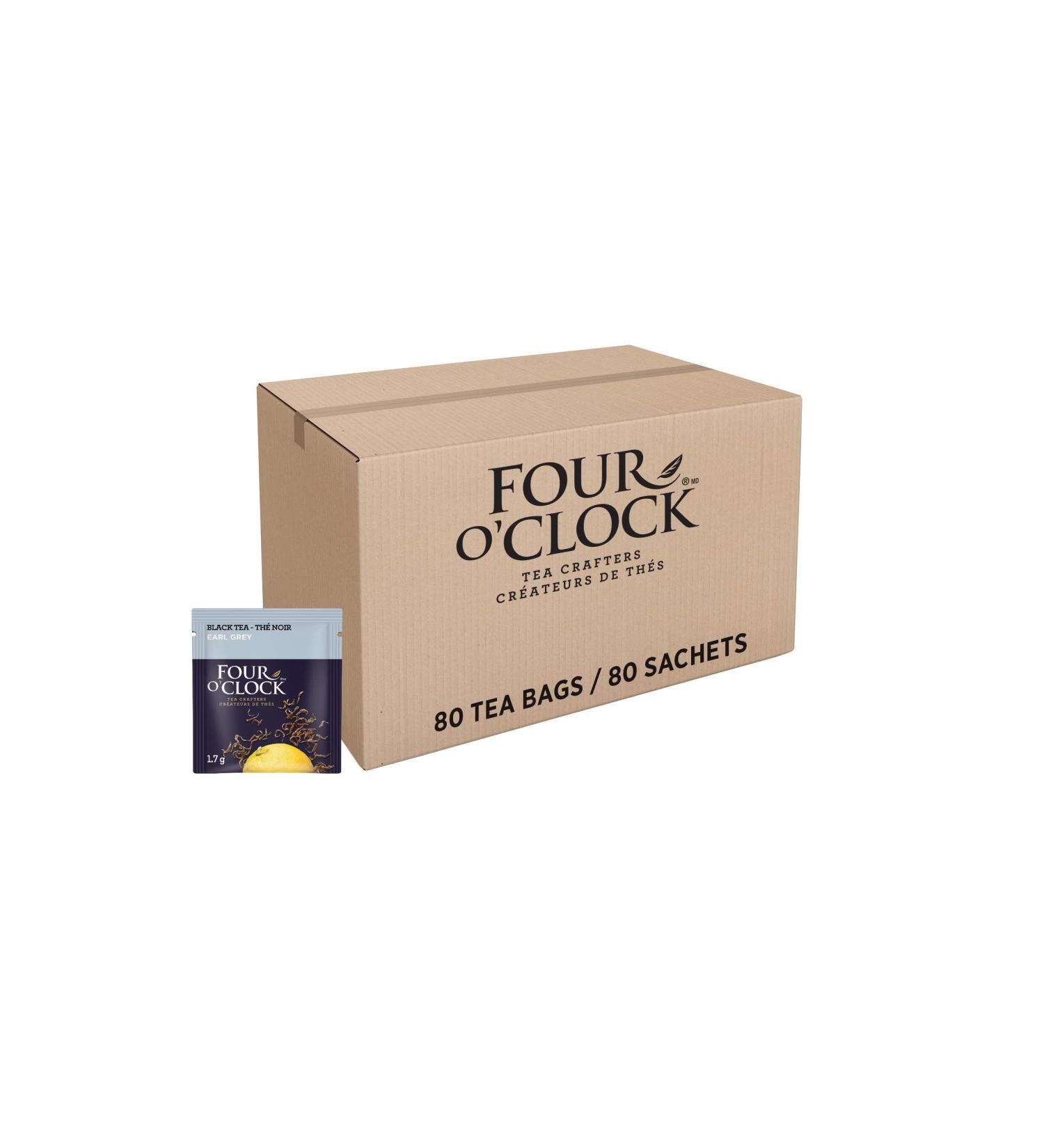Four O'Clock Black Tea Earl Grey Kosher Gluten-Free 80 Count 240g 80 Count (Pack of 1) Earl Grey - Buy Online on GoSupps.com