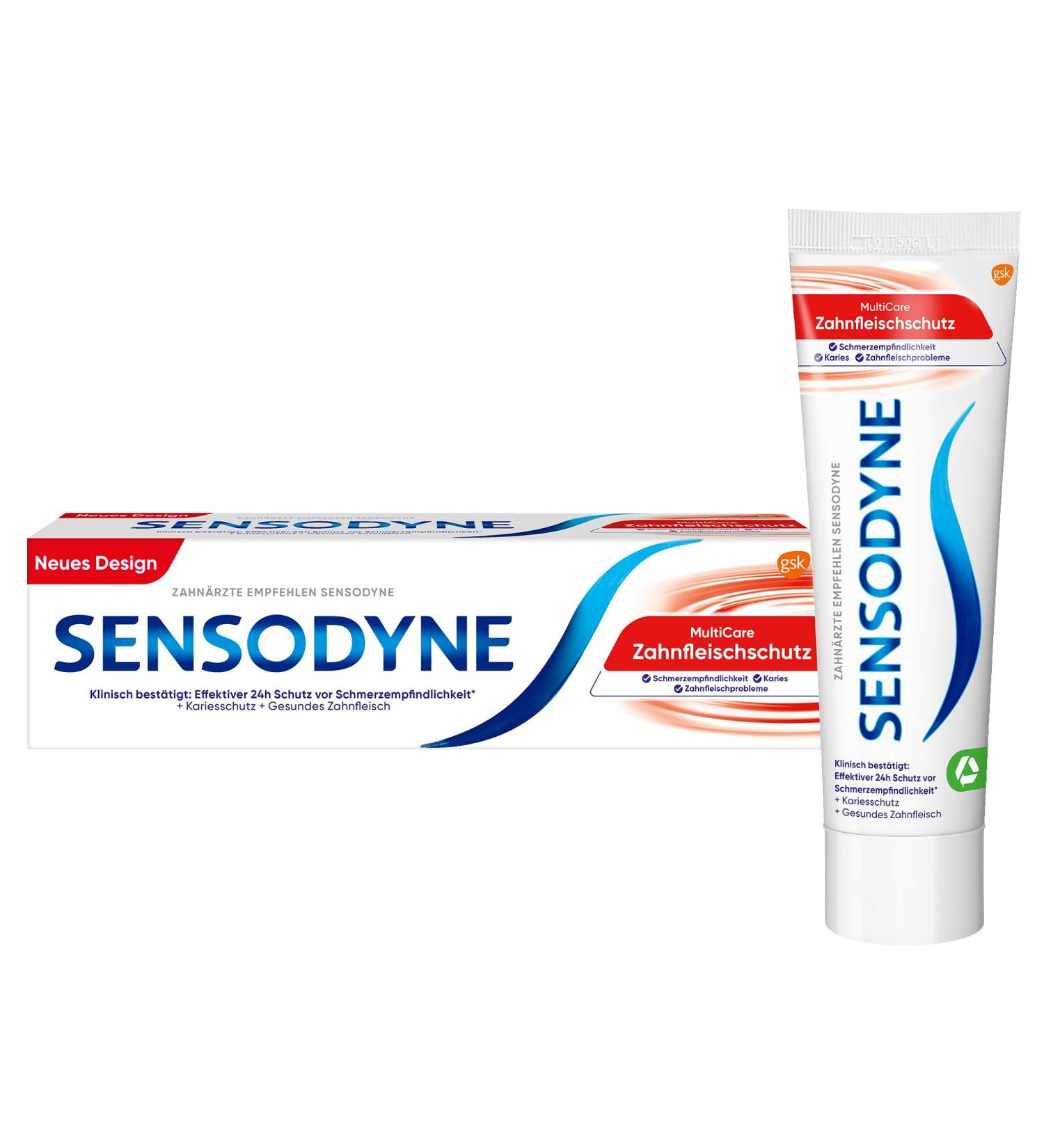Sensodyne MultiCare Gum Protection Toothpaste 75ml | Fluoride Daily Toothpaste for Sensitive Teeth - Shop Internationally - Buy Online on GoSupps.com