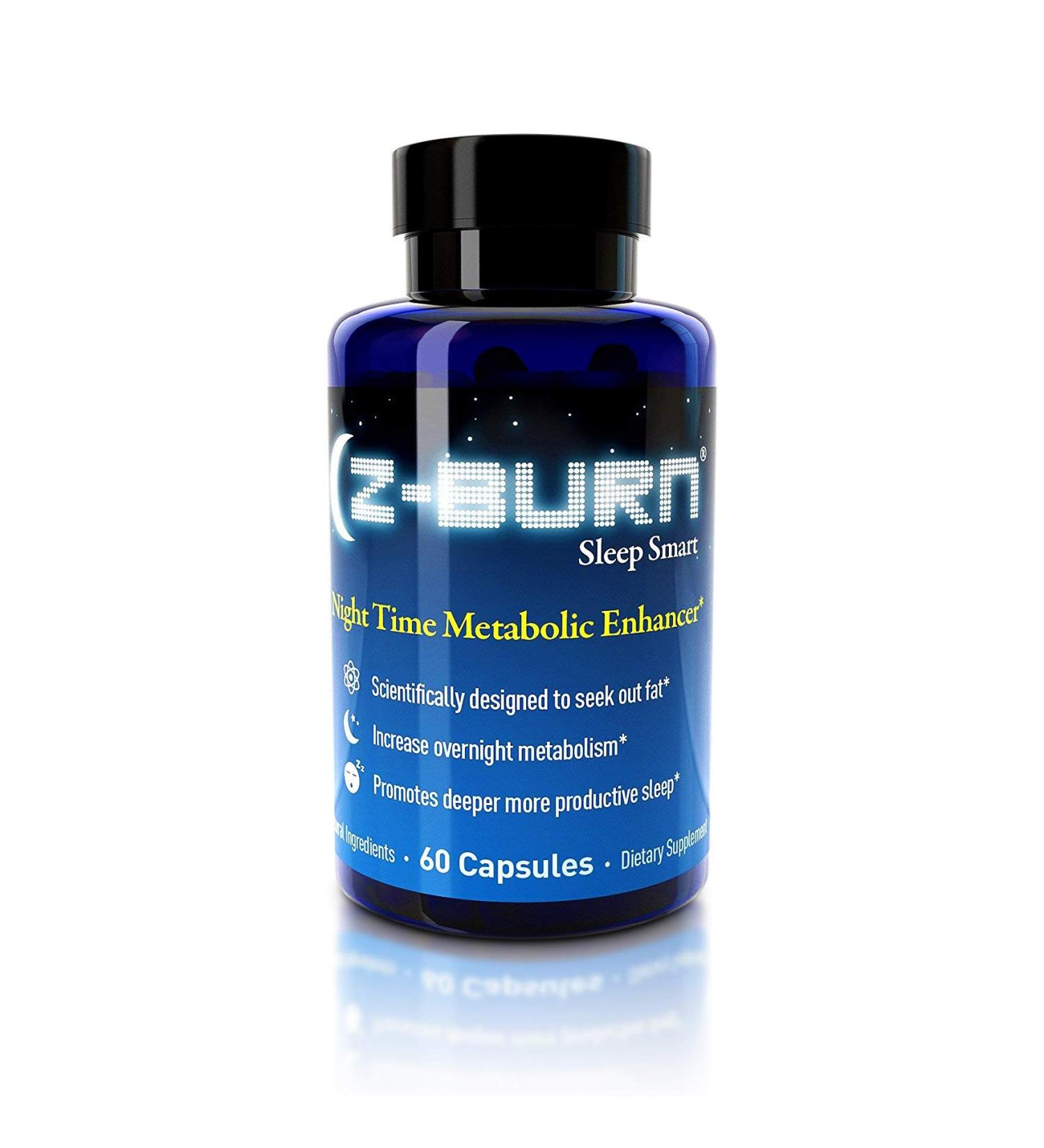 Z-BURN -- 60 Capsules -- Night Time Fat Loss Supplement - "Sleep Great Lose Weight!" - Scientifically designed to attack fat all night long while promoting deeper more productive sleep without morning grogginess. RESULTS GUARANTEED - Buy Online on GoSupps.com