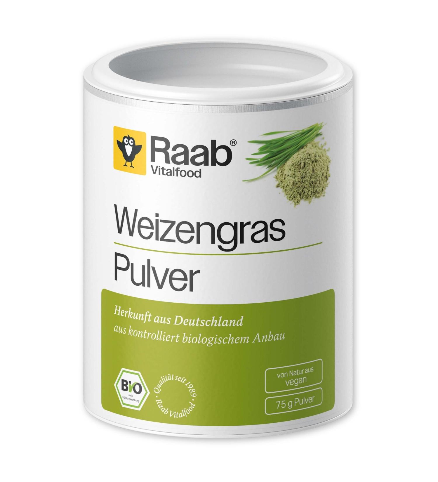 Raab Vital Food Weizengras Organic Pulver