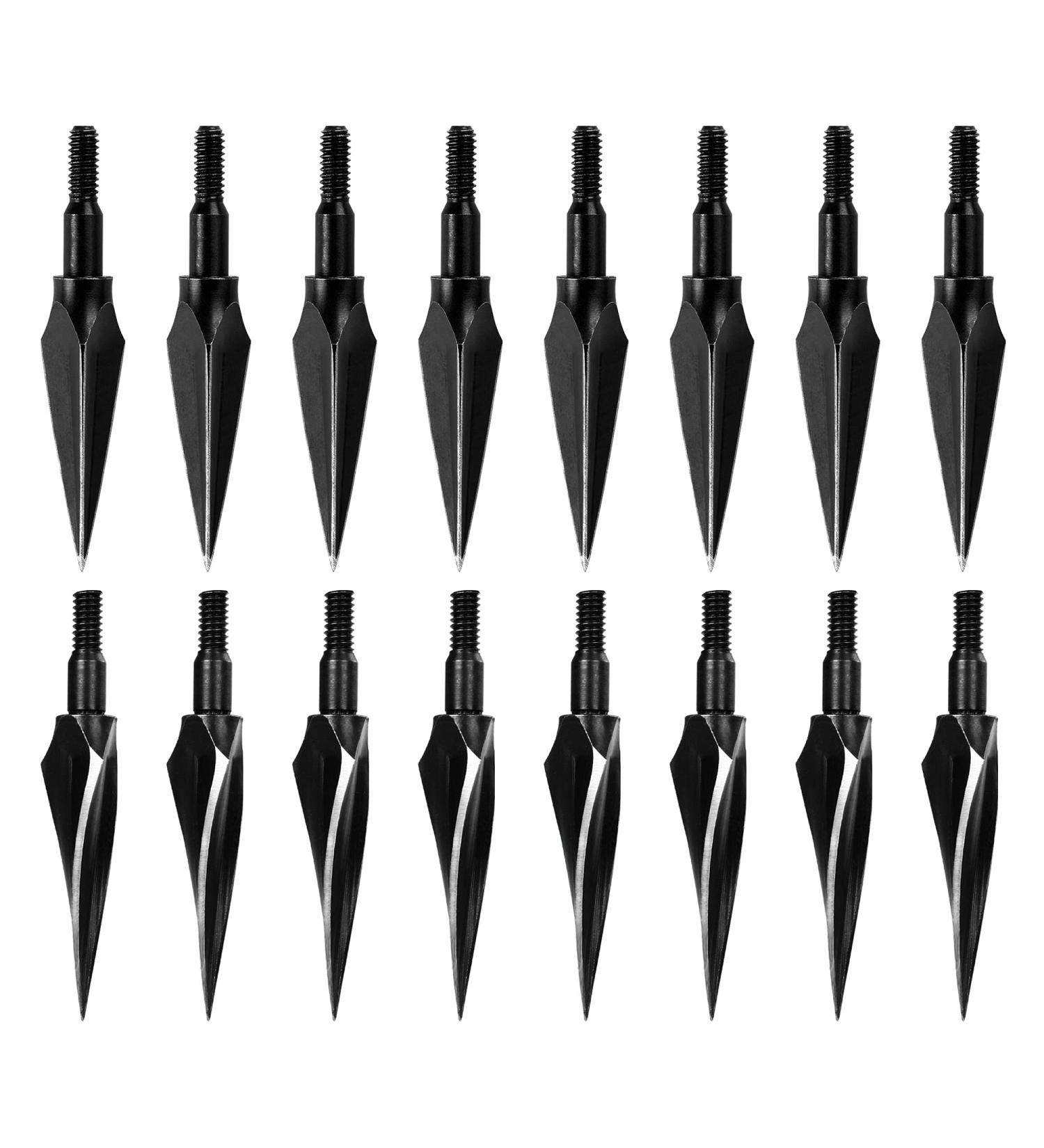 The7boX 125 Grain 16Pcs Broadheads - Hunting Arrow Heads for Crossbow, Recurve Bow, Compound Bow - Buy Online on GoSupps.com