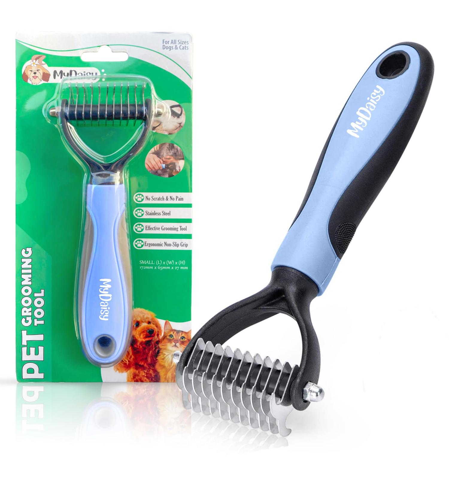 Buy MyDaisy Dog Brush for Long-Haired Undercoats & Cats - Best Underwool Grooming Tool | International Shipping - Buy Online on GoSupps.com