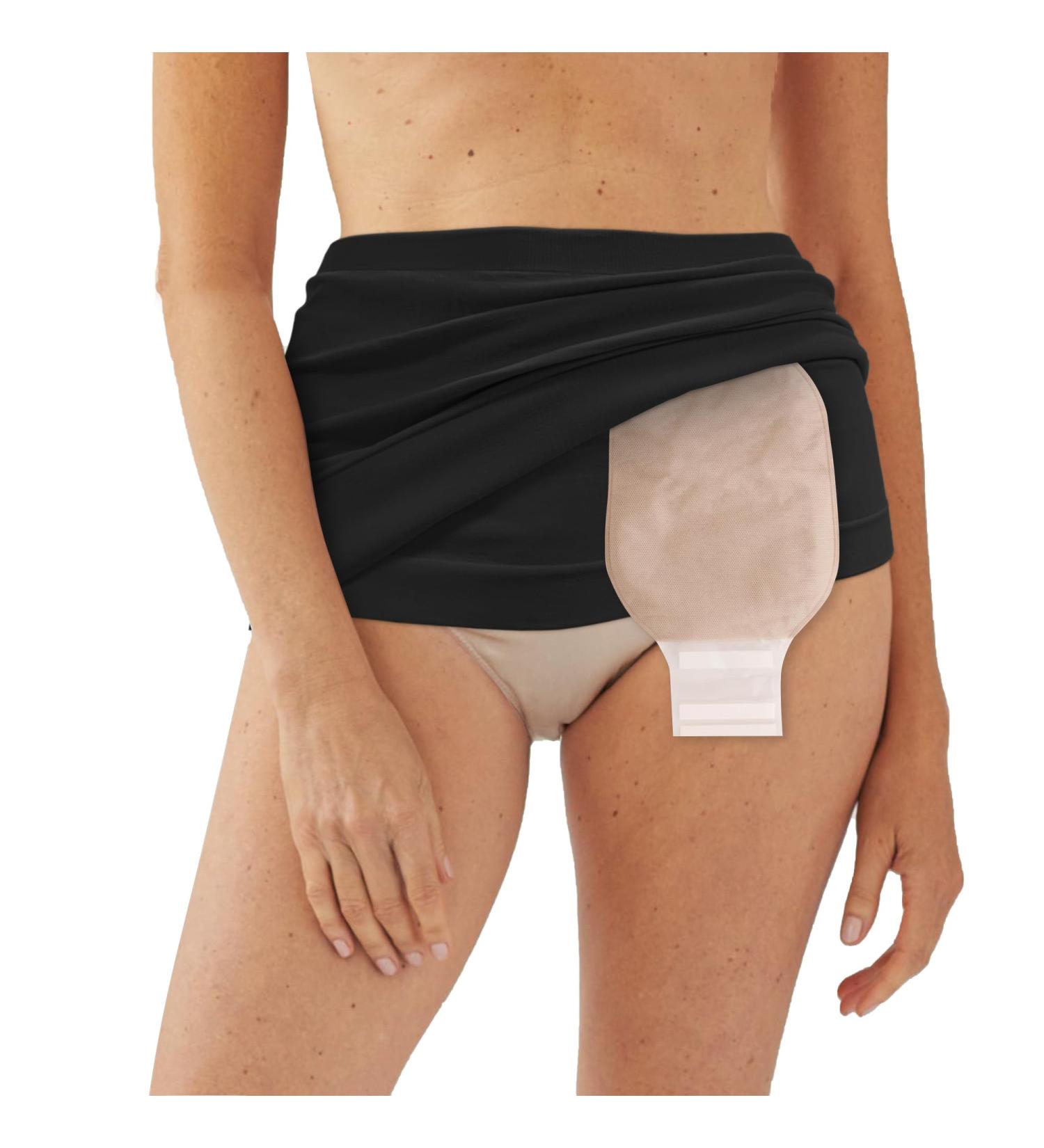 Ostomy Bag Covers & Support Garments | Stoma Belt with Inner Pocket | Hernia Support Light (Black S/M) - 33.5-44" Hip Circumference - Buy Online on GoSupps.com