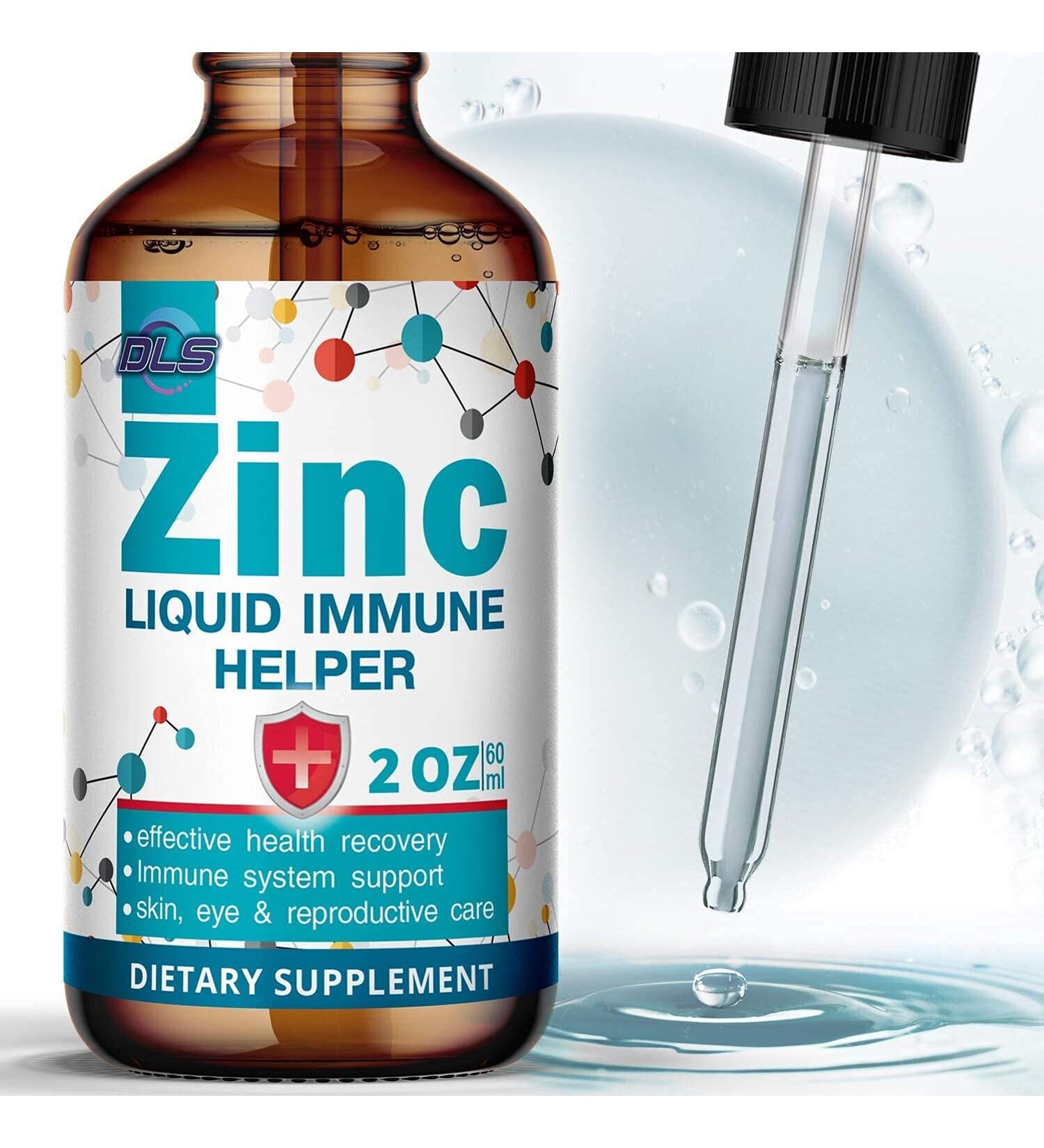 Premium Liquid Ionic Zinc Sulfate Drops - 2 Oz Bottle - Buy Online on GoSupps.com