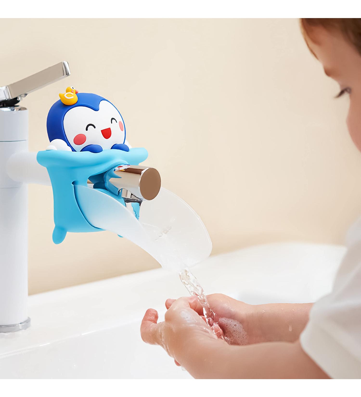 Cute Penguin Faucet Extender for Kids - Hand Washing Helper for Children/Toddlers - Bathroom Sink Accessory - 1 Piece - Buy Online on GoSupps.com