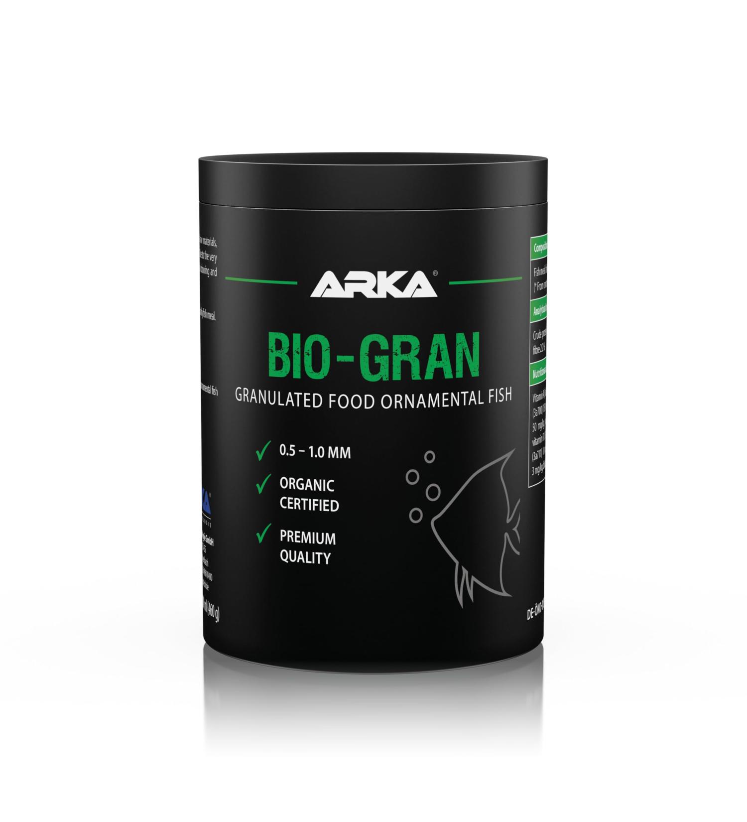 ARKA Bio-Gran - 1000 ML - High quality fish food based on certified organic raw materials promotes growth and colors of fish in any freshwater aquarium. - Buy Online on GoSupps.com