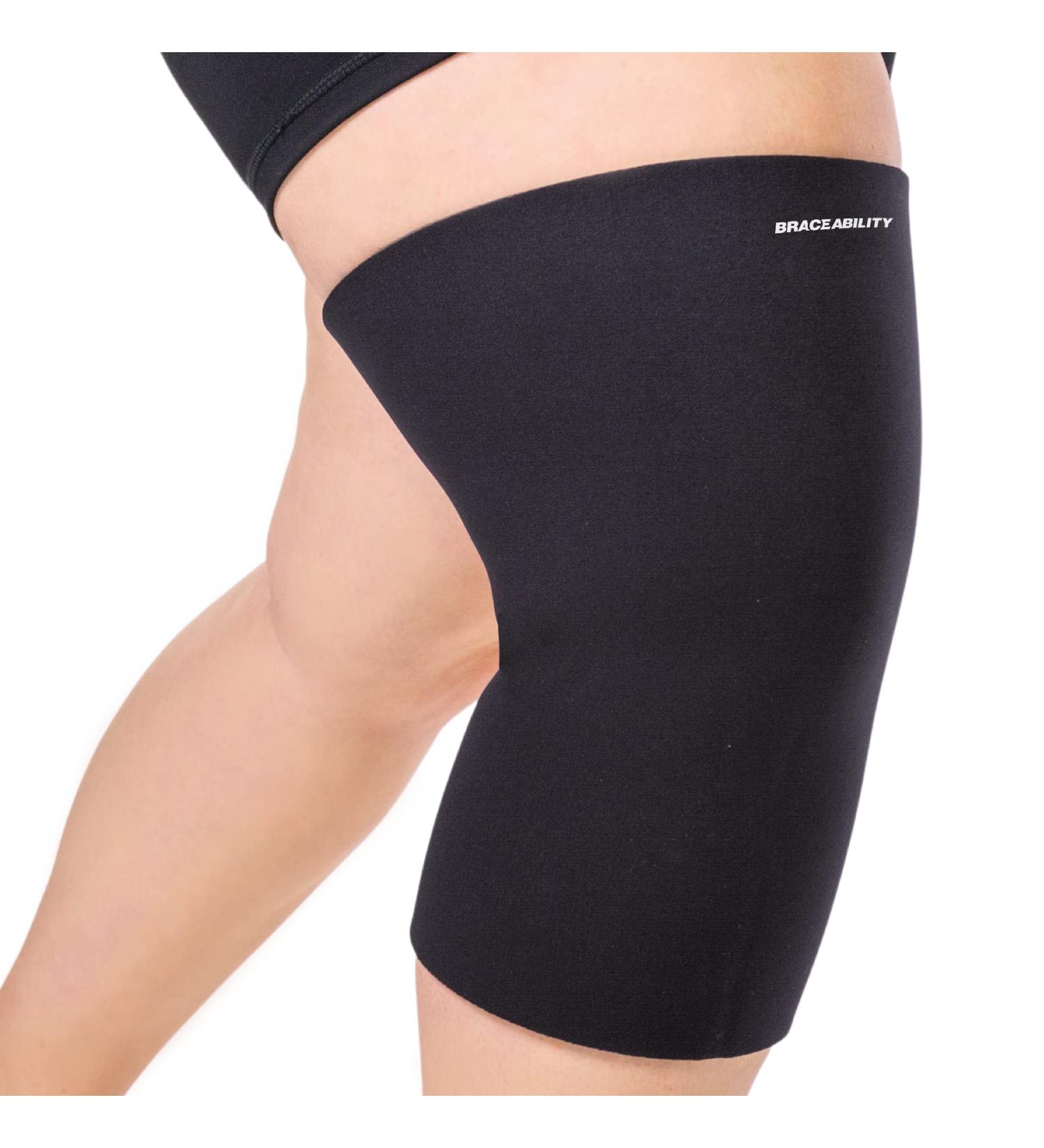 BraceAbility 6XL Plus Size Neoprene Knee Sleeve - Compression Support for Arthritis Joint Pain in Bariatric Individuals - Buy Online on GoSupps.com