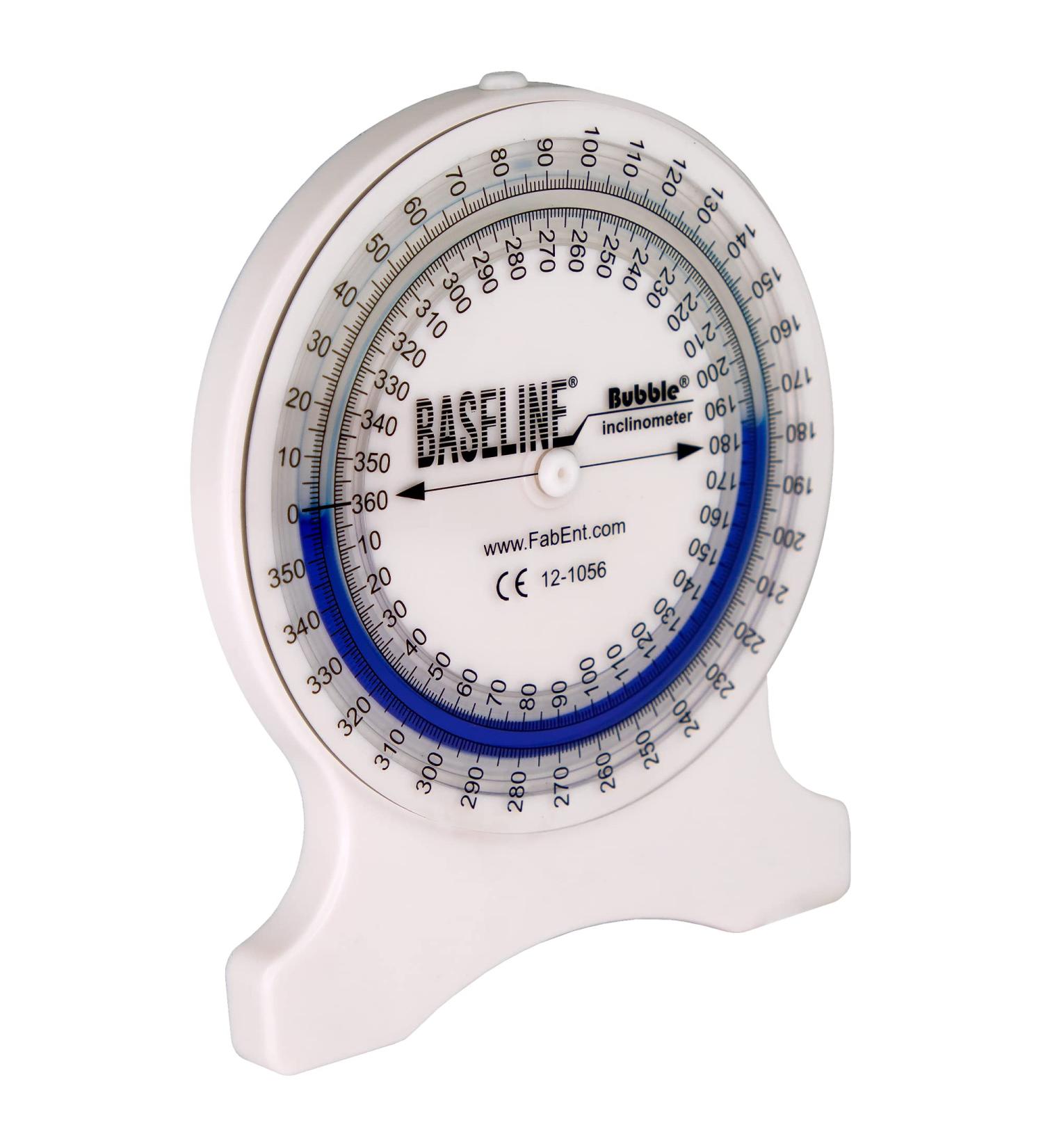Baseline Bubble Inclinometer - Professional Range of Motion Test for Physical Therapy with Carrying Case - Buy Online on GoSupps.com