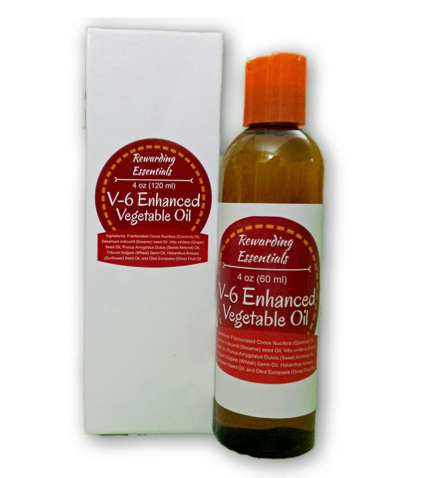 V-6 Enhanced Vegetable Carrier Oil 4oz | Premium Quality Ideal for Aromatherapy & Massage | Ships Worldwide - Buy Online on GoSupps.com