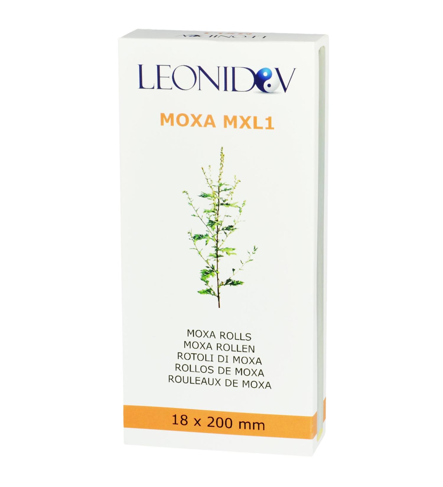 Leonidov Moxa rolls made of high-purity mugwort for moxibustion 10 pieces Effective therapy for pain relief and relaxation