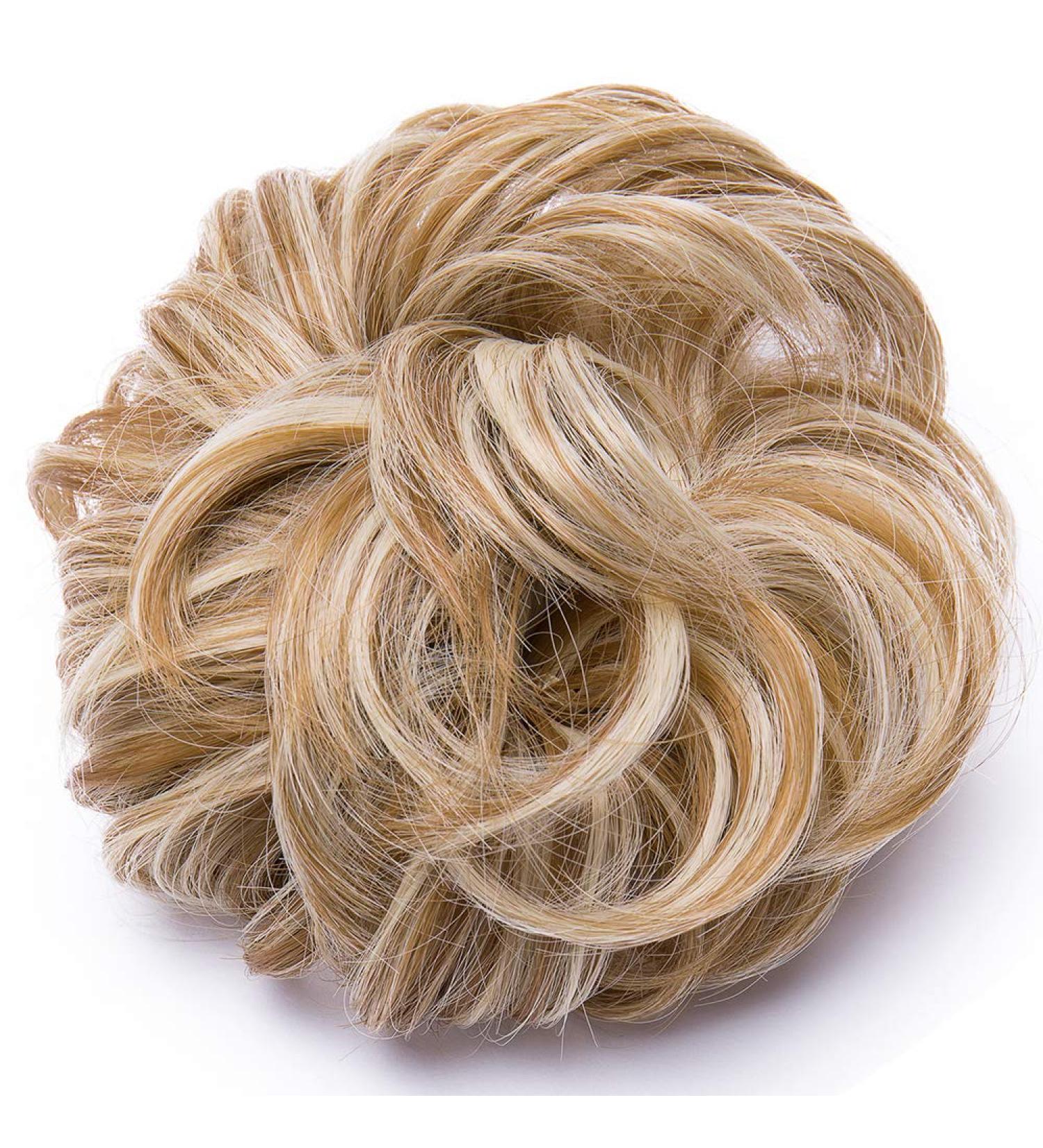 SEGO Thick Hair Tie Dutt Extensions - #27H613 Sandy Brown & Blonde Updo Accessories for Effortless Style | International Shipping - Buy Online on GoSupps.com