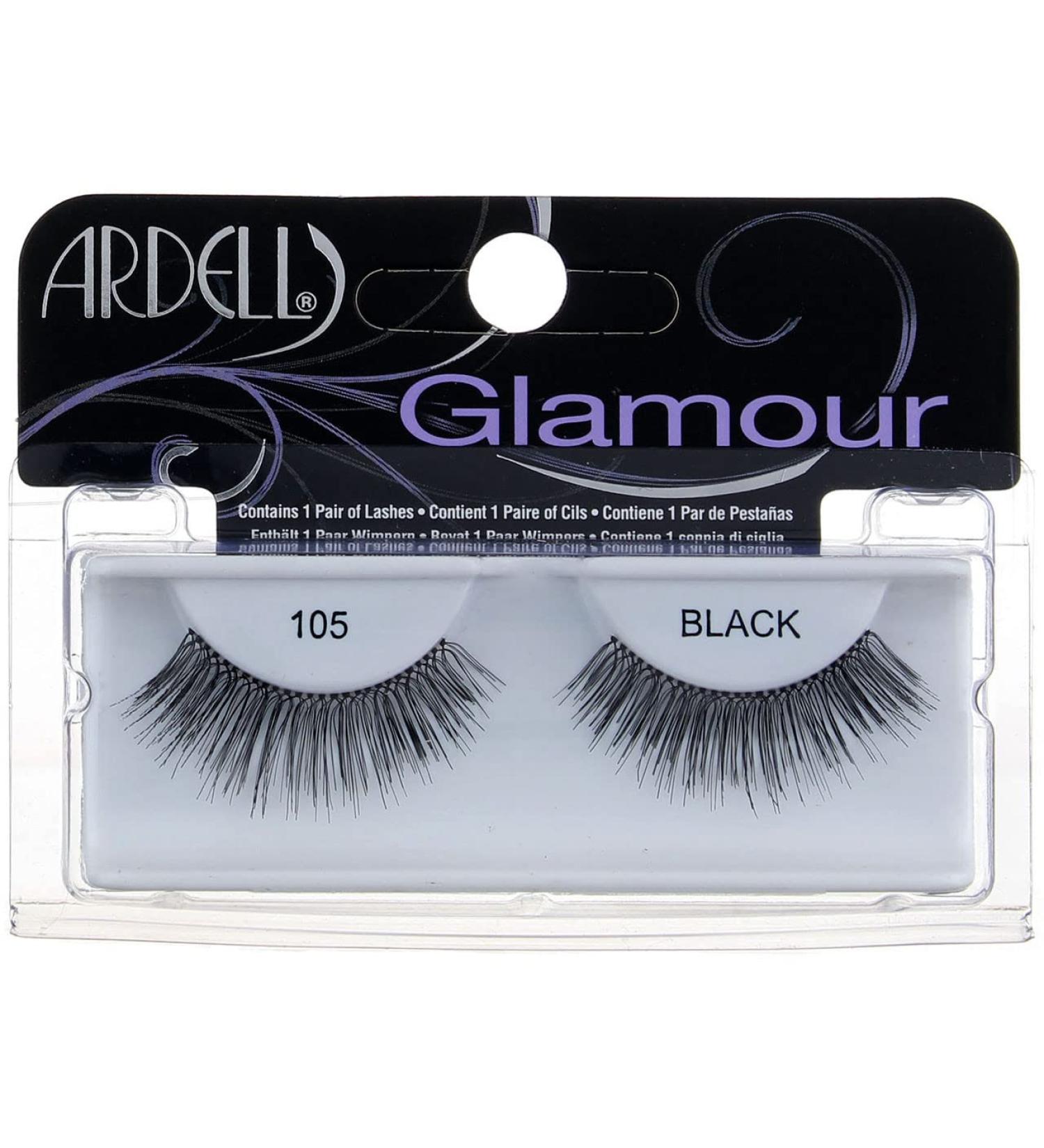 Ardell Glamour Fashion Lashes Black 105 - Pack of 3 - Buy Online on GoSupps.com