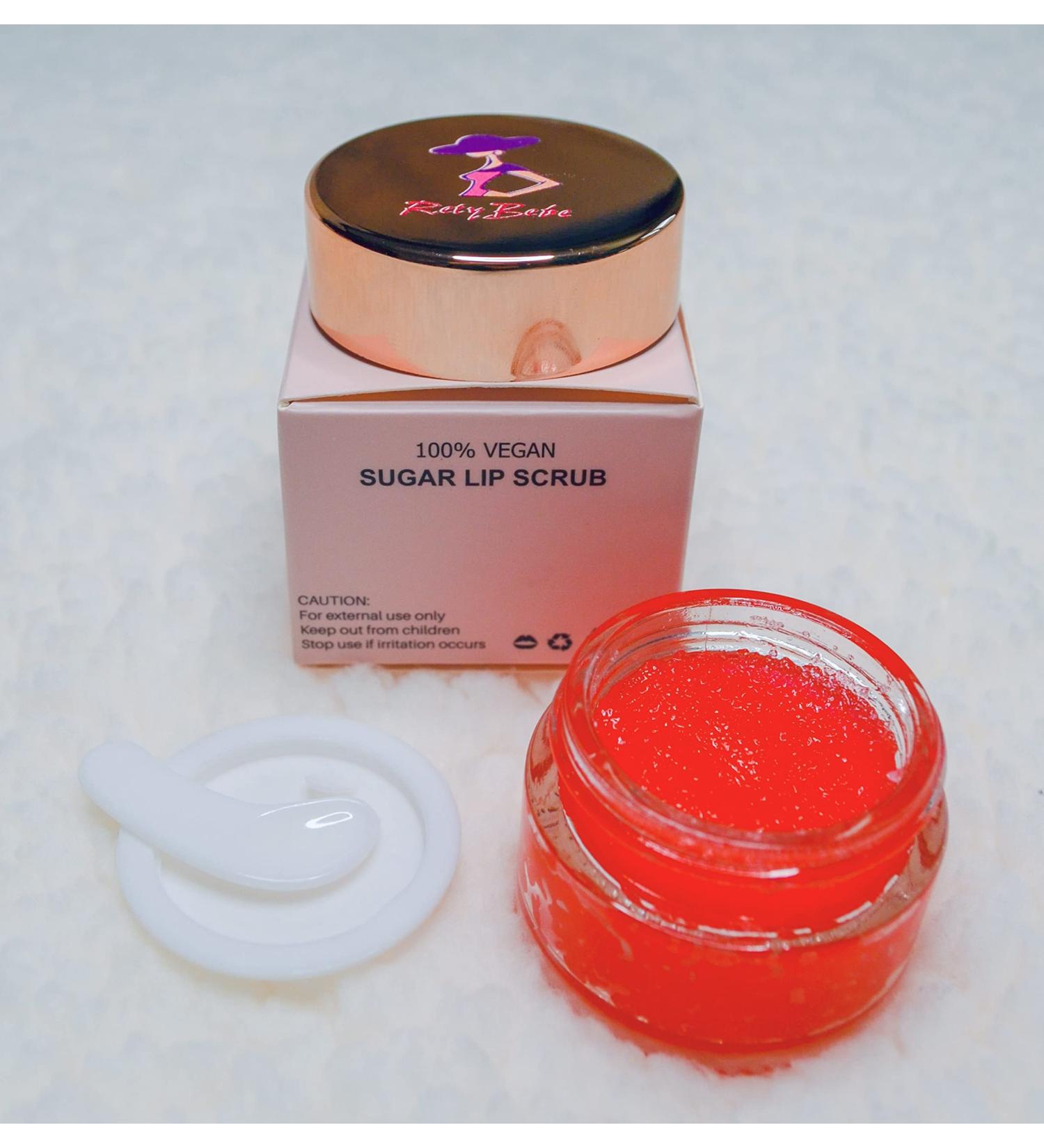 Buy Vegan Organic Watermelon Sugar Lip Scrub - 0.70 fl. oz. | Nourish & Exfoliate Lips - International Shipping Available - Buy Online on GoSupps.com