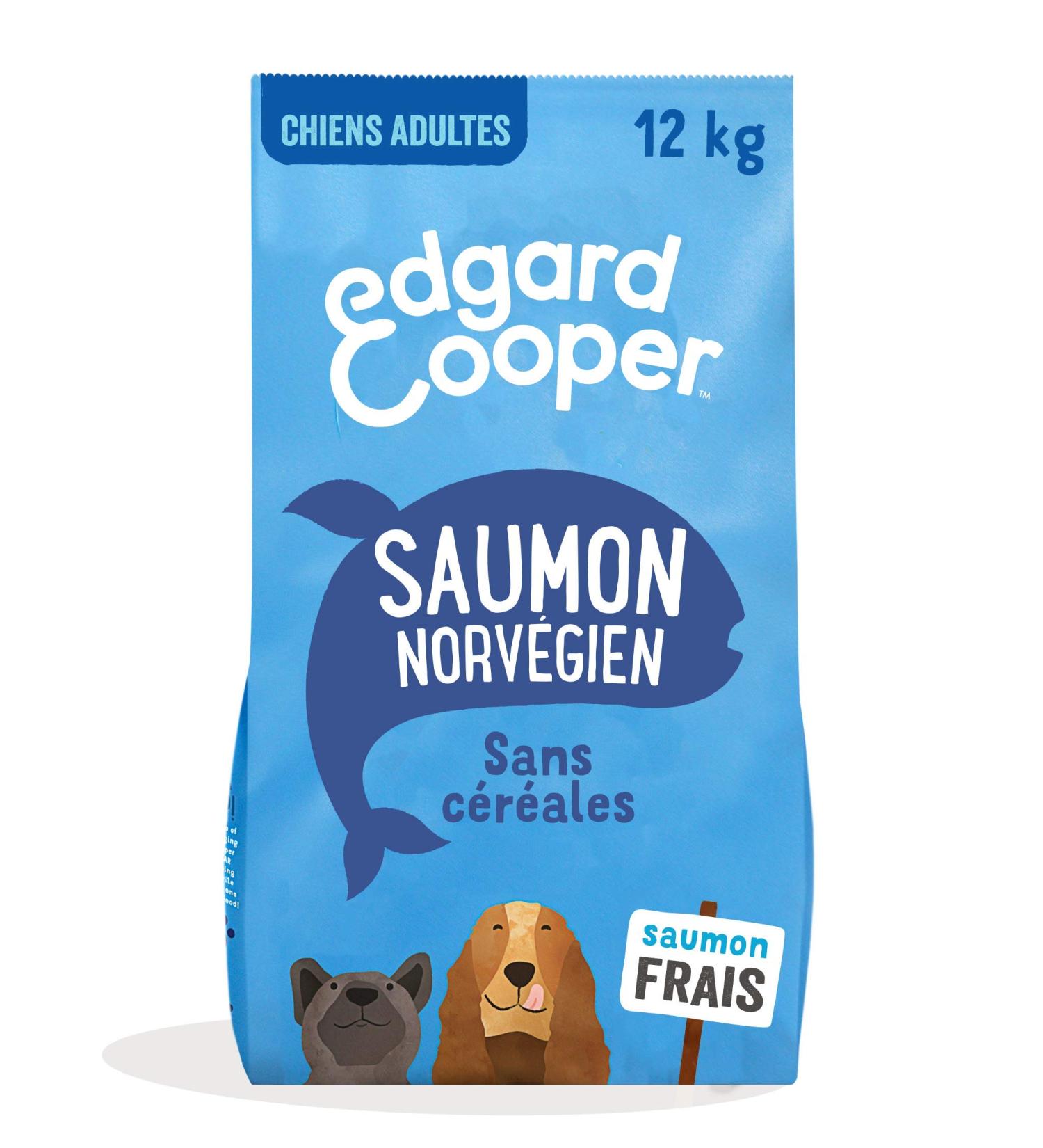 Edgard & Cooper Dog Food (Salmon 12kg) Grain Free Fresh Meat & Quality Protein Real Ingredients for Dogs Hypoallergenic No Added Sugars - Buy Online on GoSupps.com