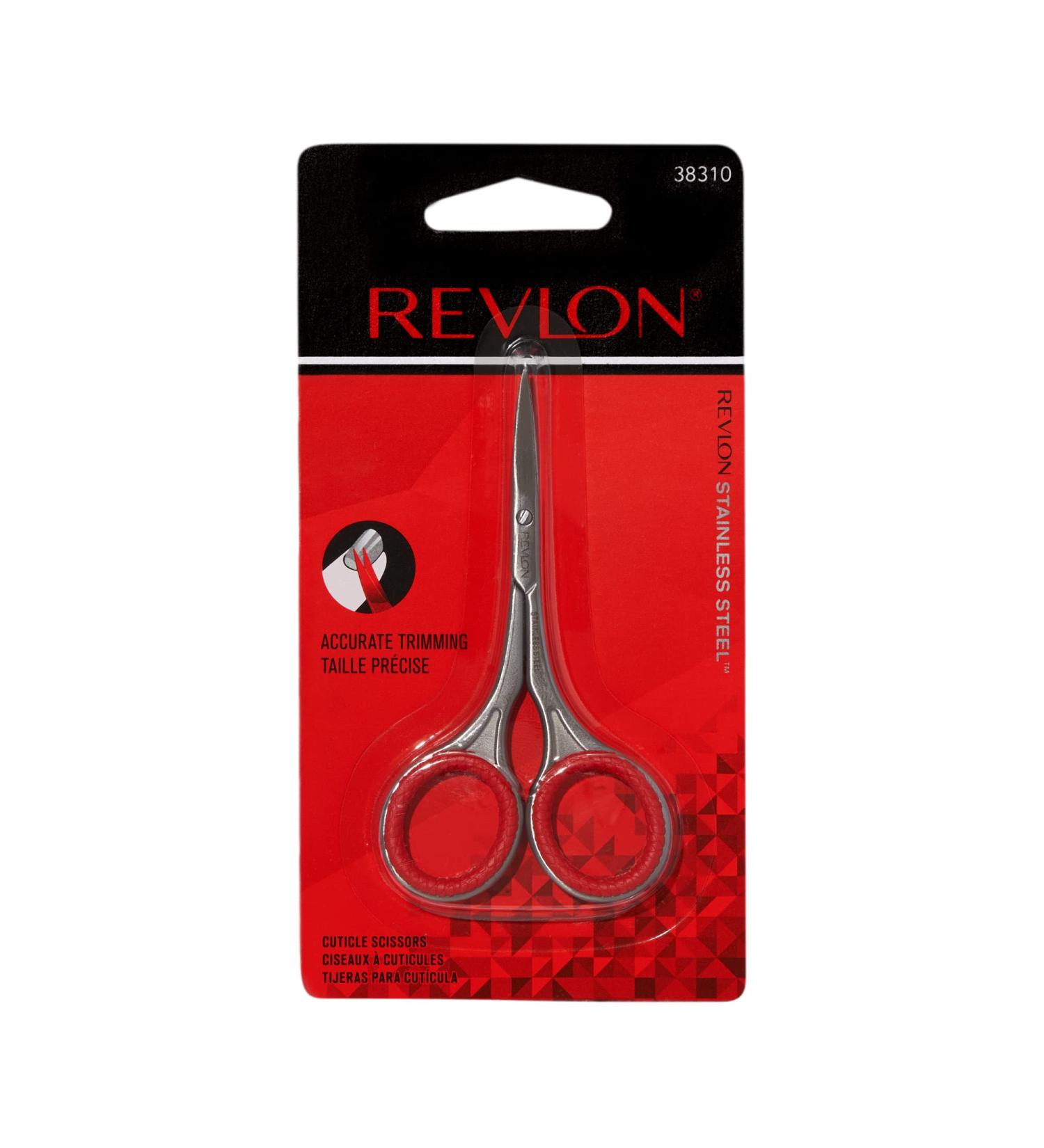 Revlon Curved Blade Cuticle Scissors - High Precision Stainless Steel Trimmer for Nail Care (Pack of 1) - Buy Online on GoSupps.com
