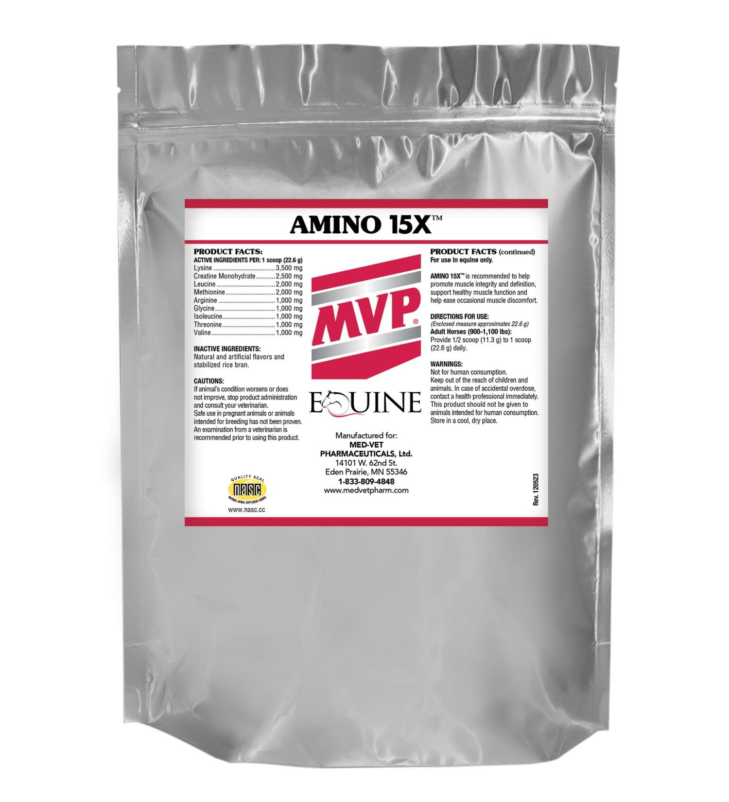 Amino 15X (3 lb) - Supports Healthy Muscle Function & Repair in Horses | Premium Equine Supplement - Buy Online on GoSupps.com