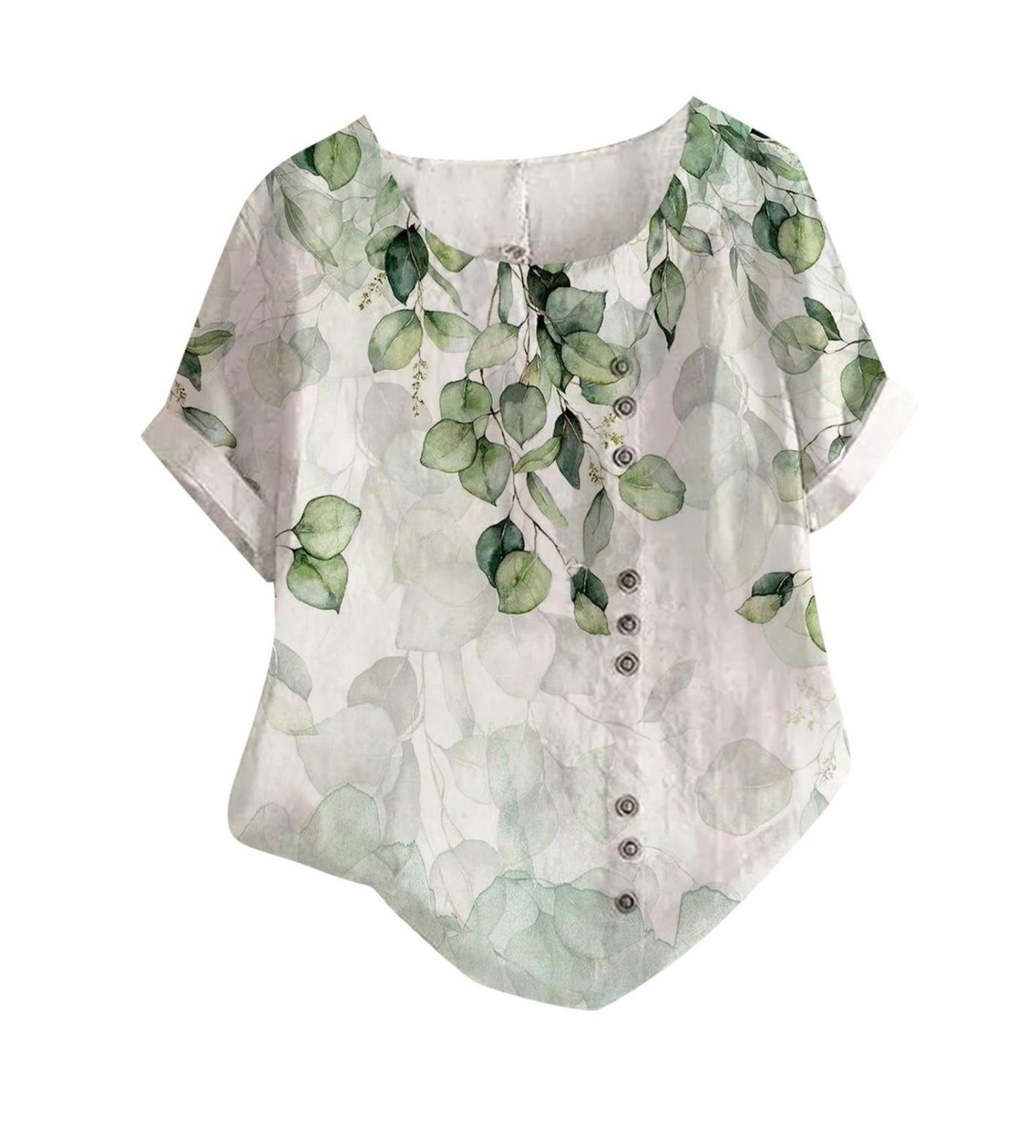 Linen Tops for Women UK Sale Clearance Summer Tee Shirt Fashion Short Sleeve Crew Neck Linen Loose Fit Shirt Blouse Ladies Tunic Tops Casual Solid Going Out T Shirt 3001-qppoj-ag#1 S - Buy Online on GoSupps.com