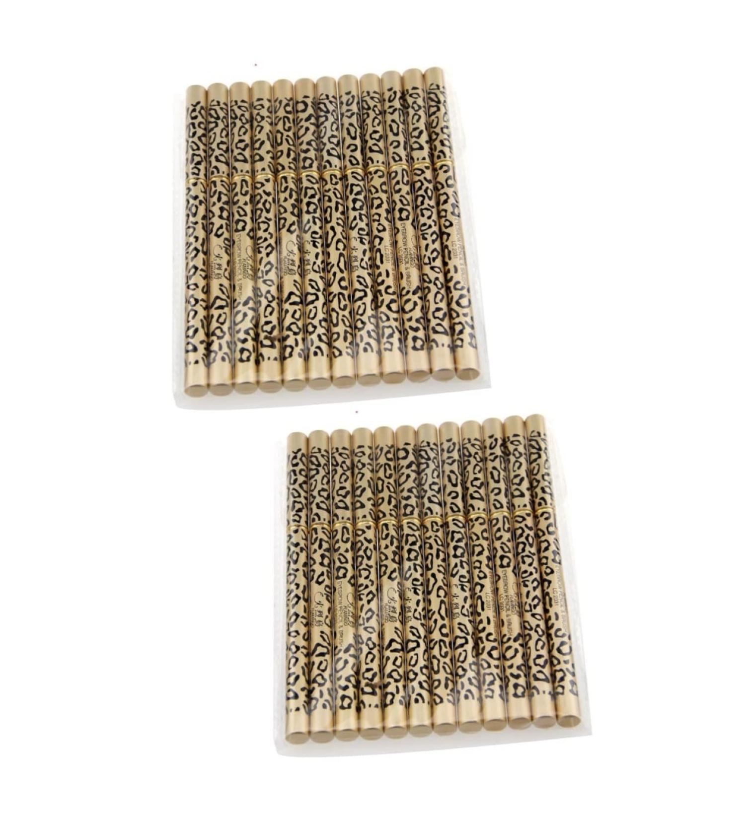 Balacoo 2pcs Set 12pcs Eyebrow Pen Waterproof Eyebrow Pencil Eyebrow Powder Leopard Print 1 count (Pack of 1) As Shownx2pcs - Buy Online on GoSupps.com