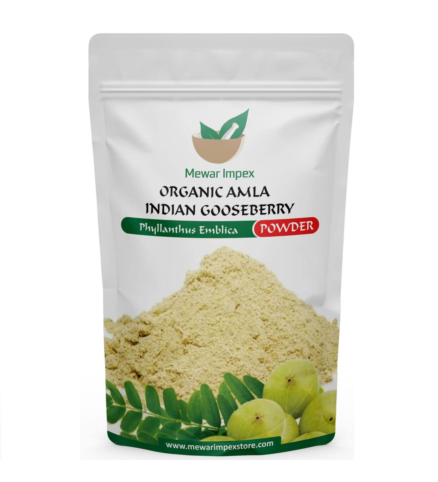 Organic Amla Powder for Skin & Hair (900g) | 100% Natural Indian Gooseberry | Hydrates & Nourishes | No Chemicals - Buy Online on GoSupps.com