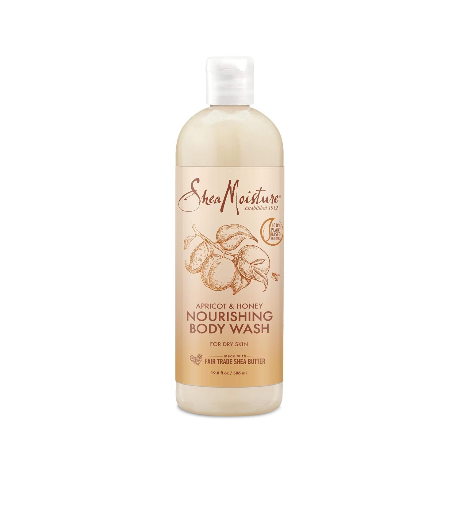 SheaMoisture Nourishing Apricot Honey Body Wash - 19.8 oz | For Dry Skin, Cruelty Free with Fair Trade Shea Butter - Buy Online on GoSupps.com