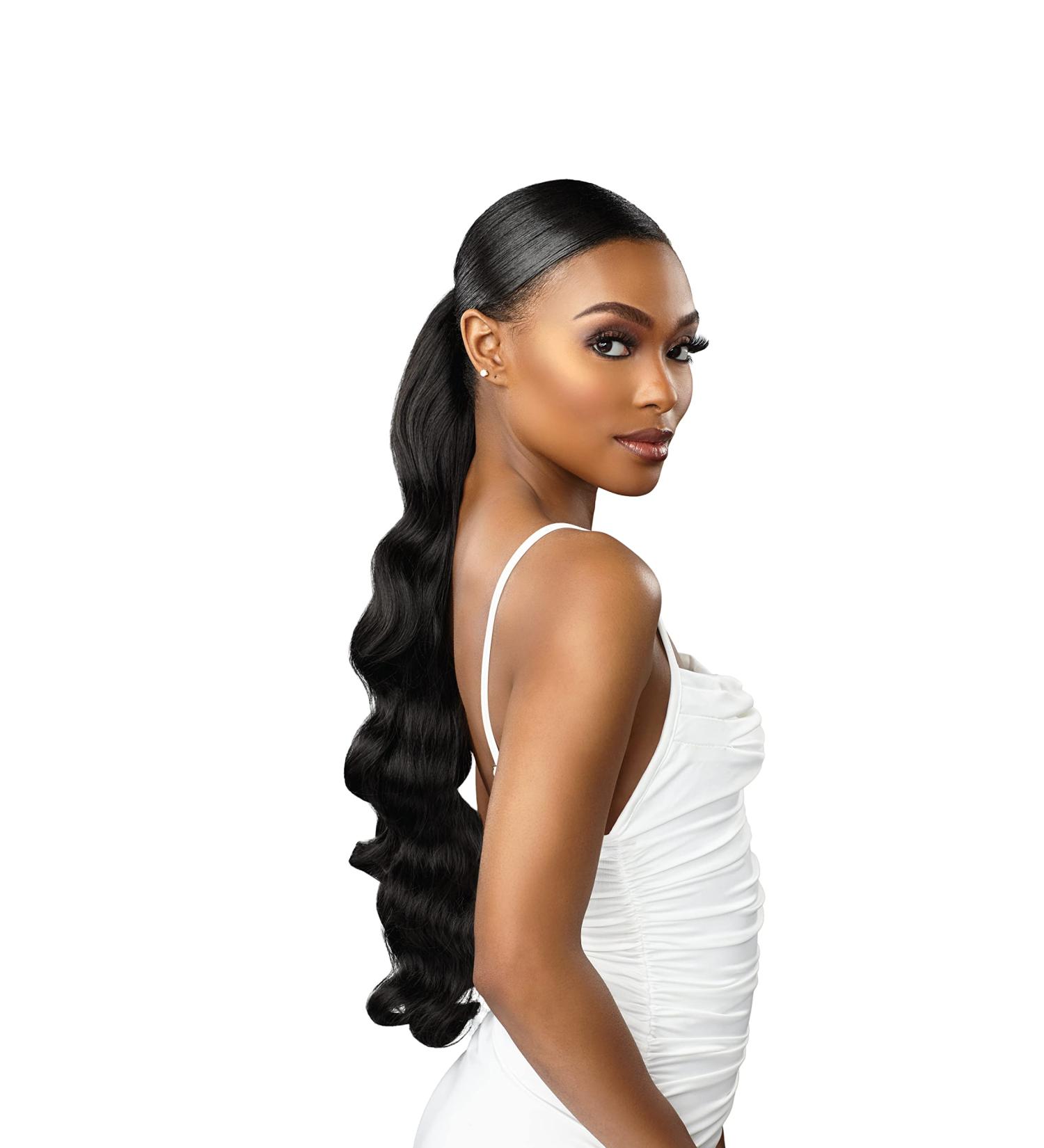 Sensationnel Lulu Pony Synthetic Ponytail - KARA (Color:1 Jet Black) - Buy Online on GoSupps.com